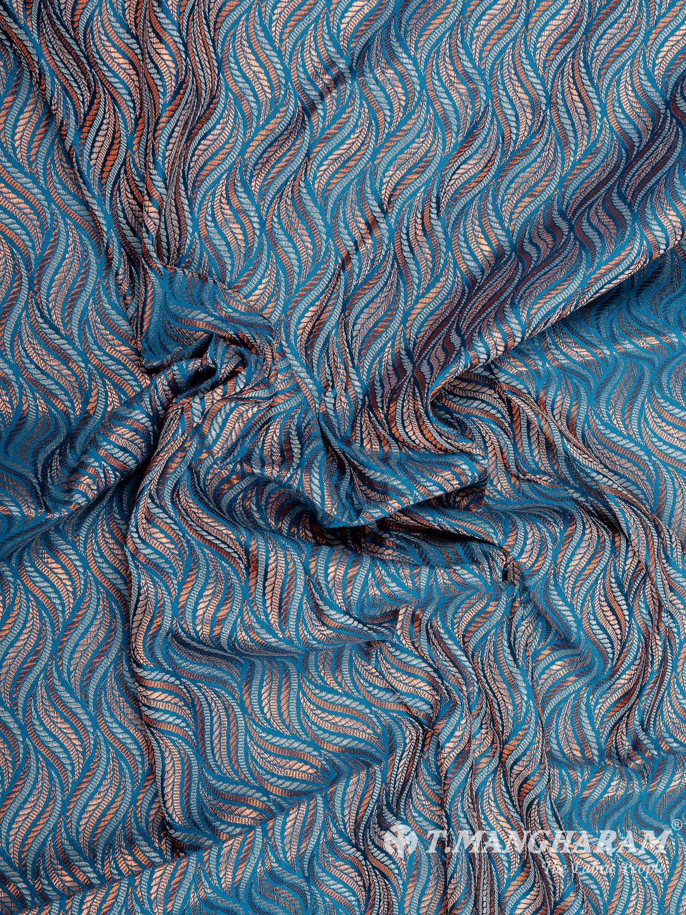 Multicolor Semi Banaras Fabric - EB6701 view-4