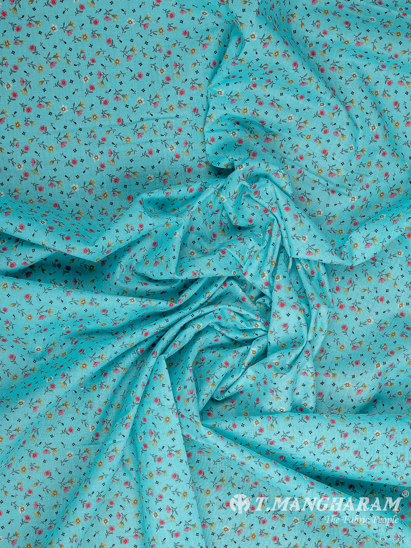 Blue Cotton Fabric - EB7887 view-4