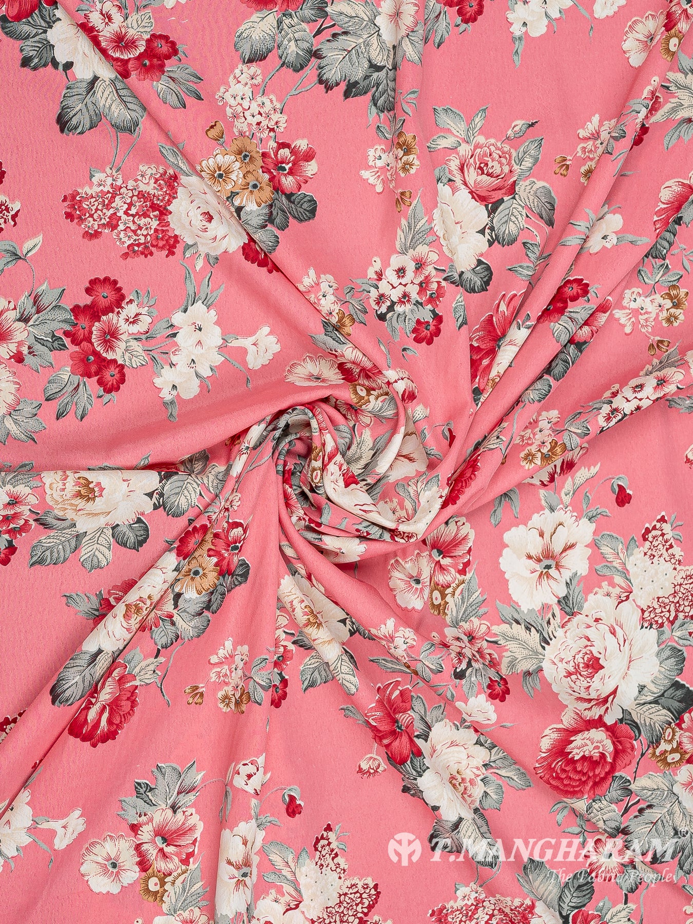 Pink Crepe Fabric - EC8935 view-1