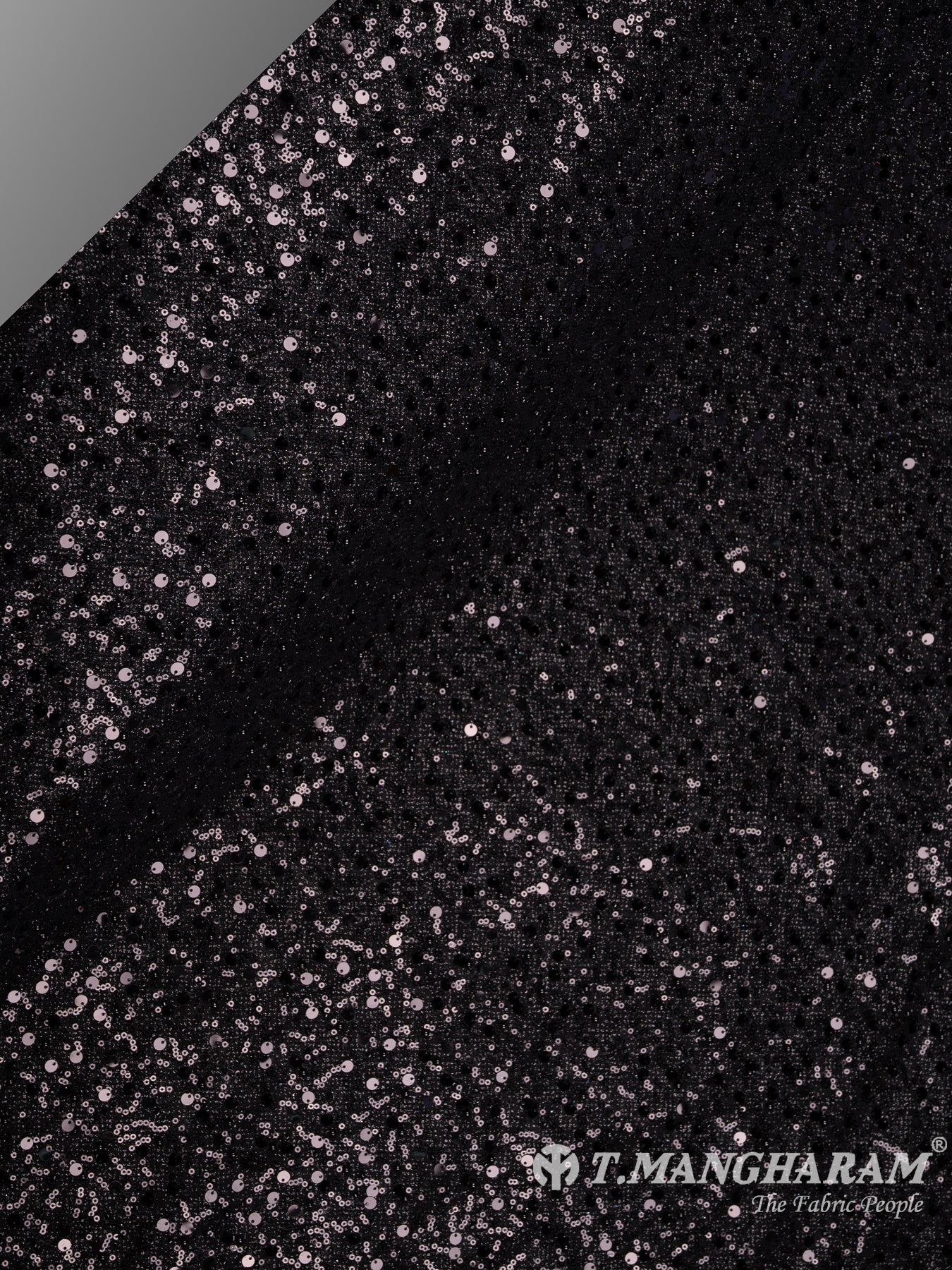 Black Fancy Net Fabric - EB6168 view-2