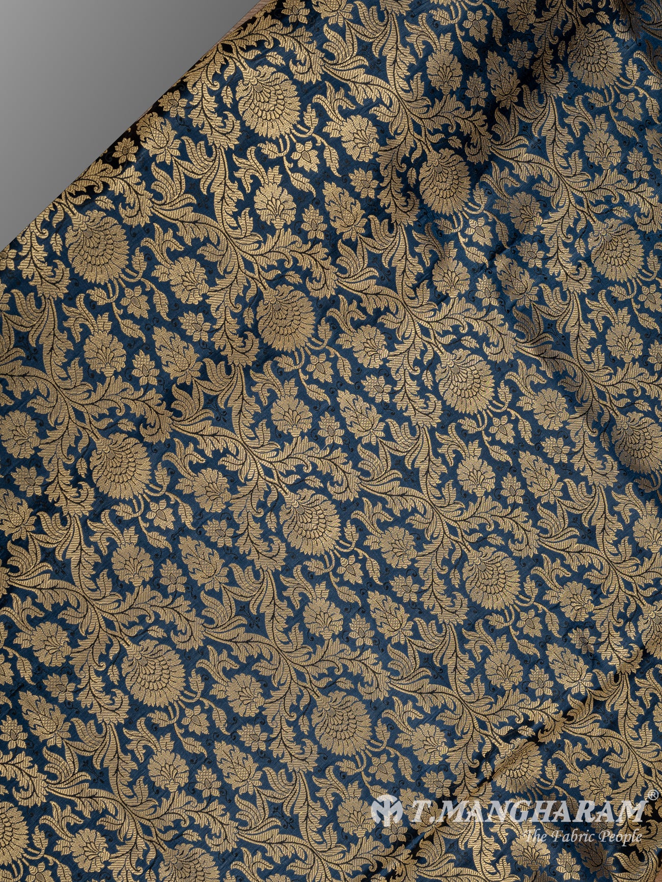 Blue Banaras Fabric - EC9439 view-2
