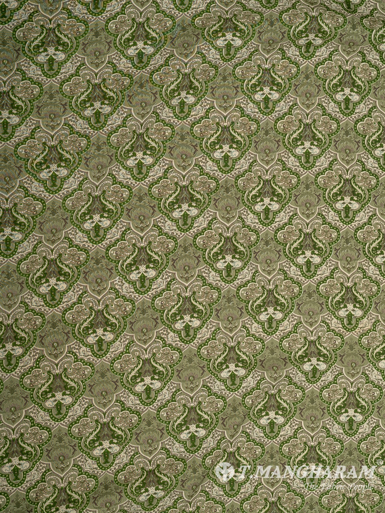 Green Crepe Fabric - EB6877 view-3