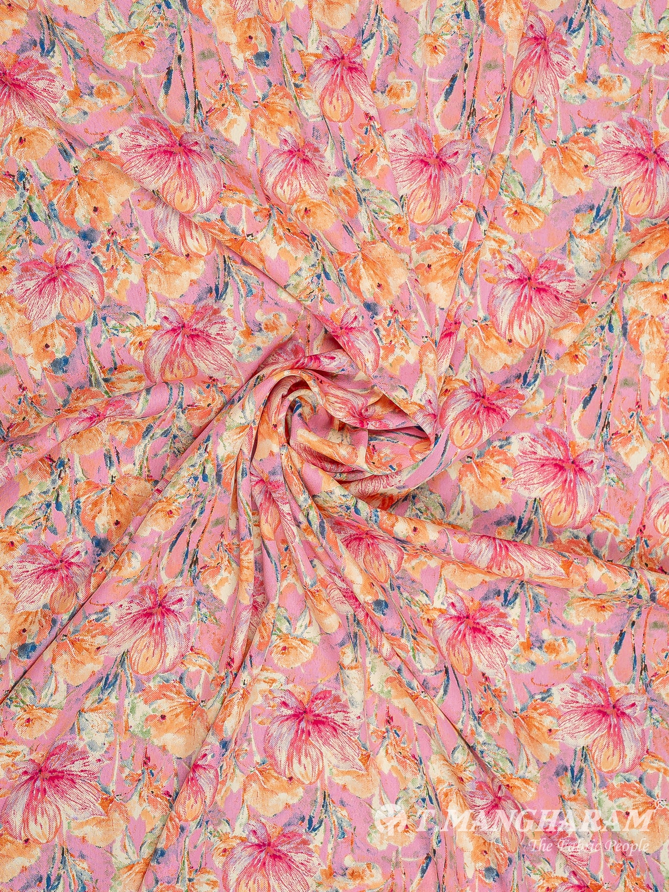 Pink Crepe Fabric - EC8928 view-1