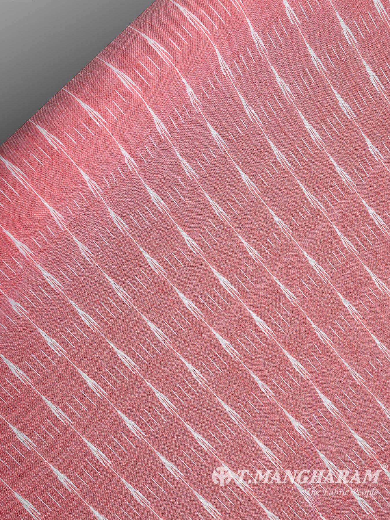 Pink Cotton Ikat Print Fabric - EB5838 view-2