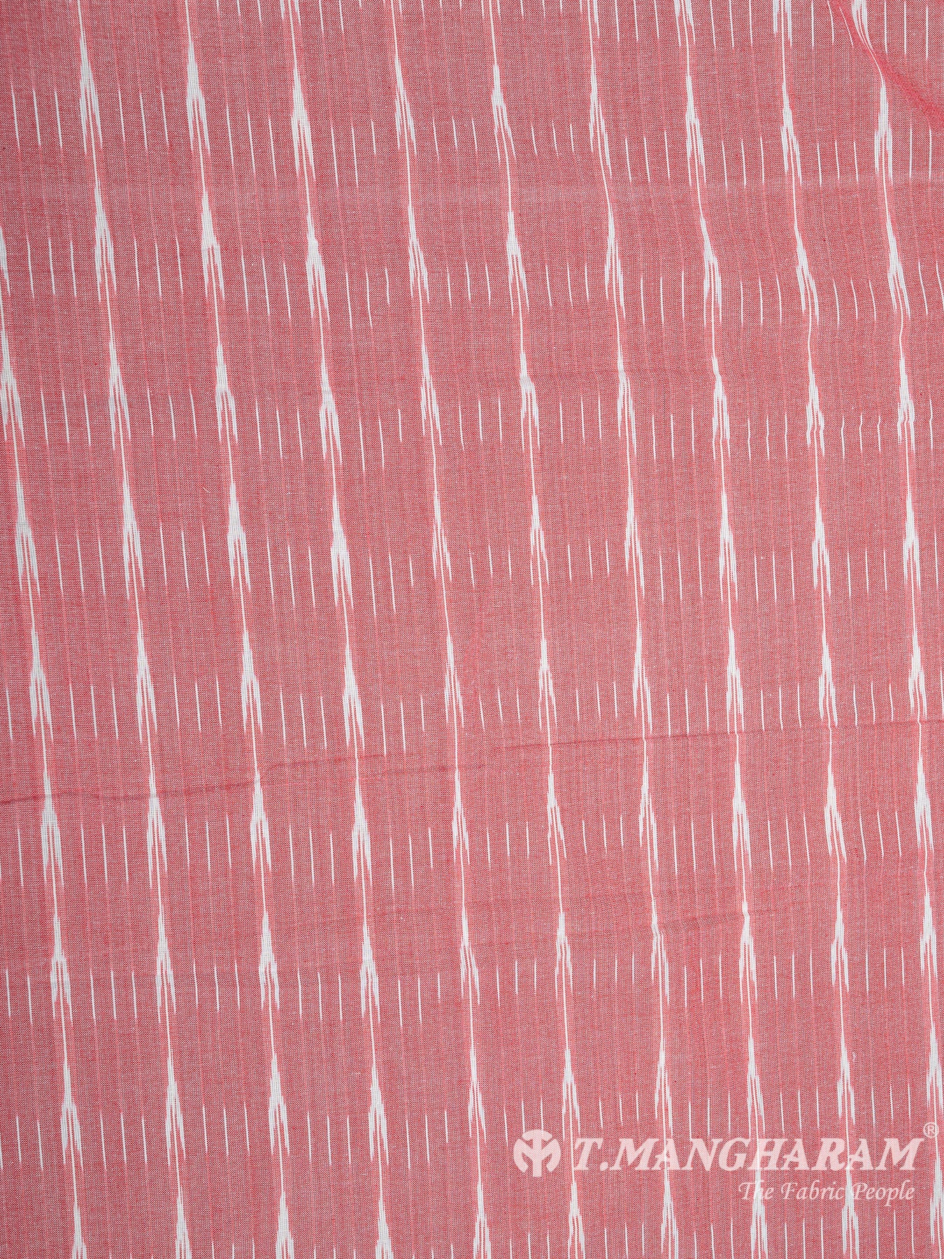 Pink Cotton Ikat Print Fabric - EB5838 view-3