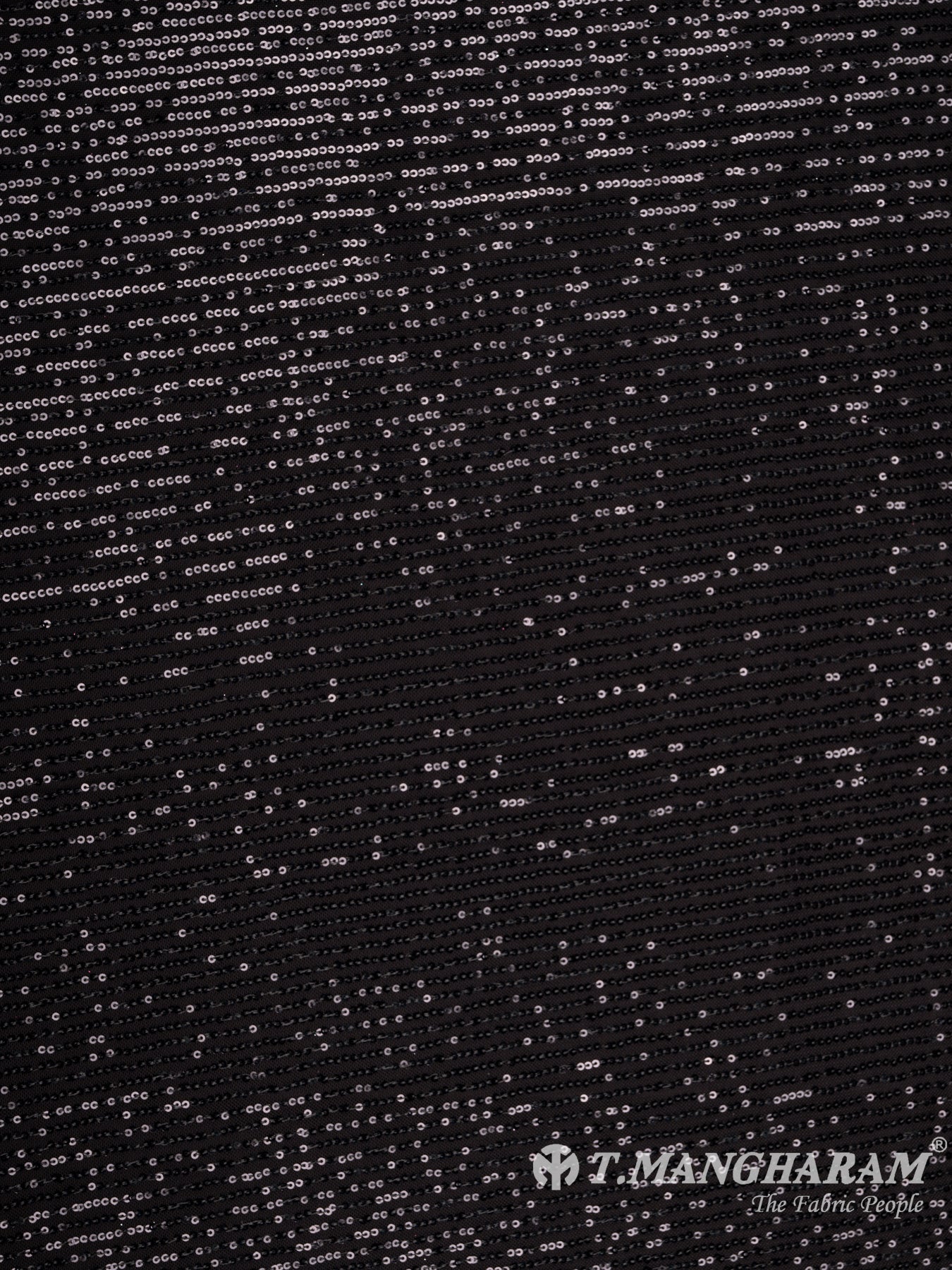 Black Fancy Net Fabric - EC8587 view-3