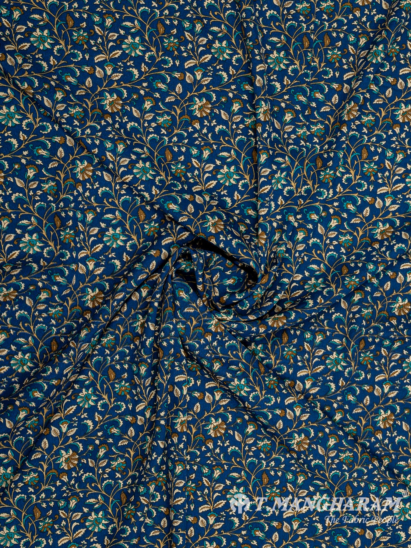 Blue Crepe Fabric - EC8949 view-1