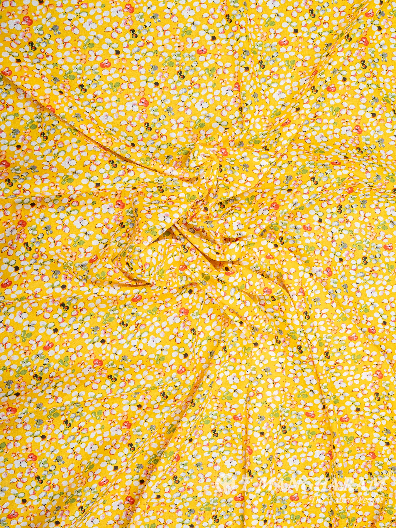 Yellow Cotton Fabric - EB5894 view-4