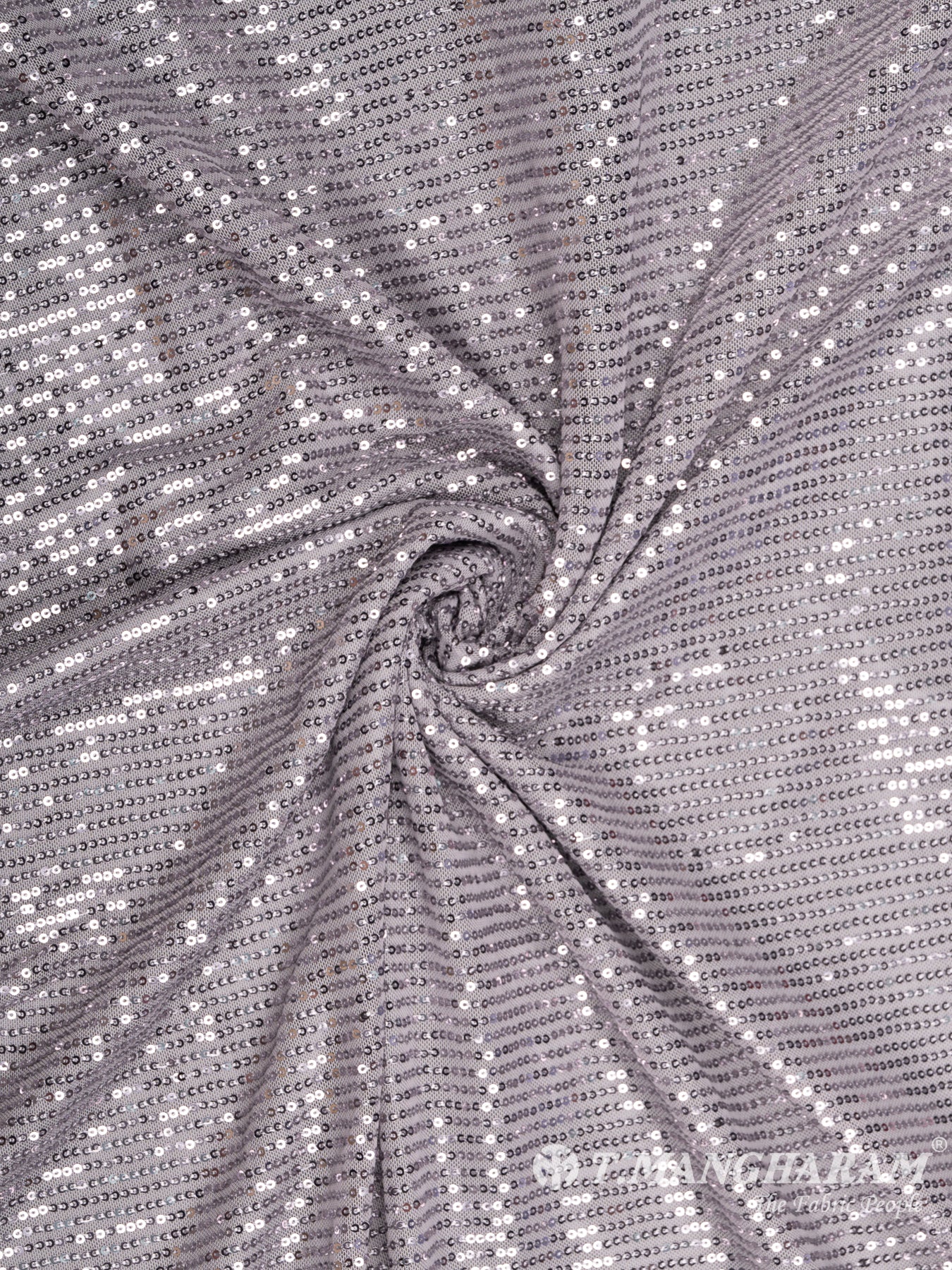 Grey Fancy Net Fabric - EC8576 view-1