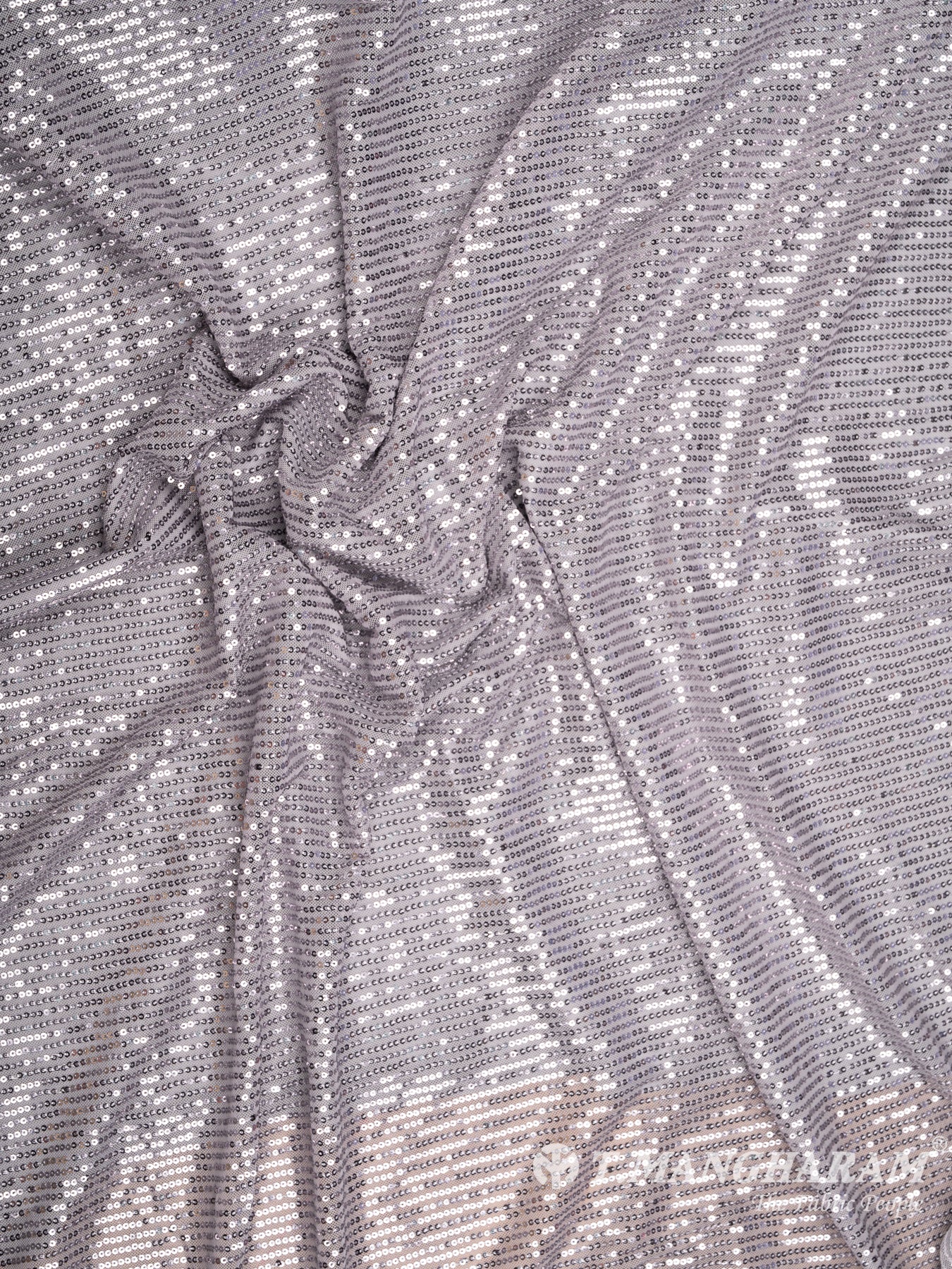Grey Fancy Net Fabric - EC8576 view-4