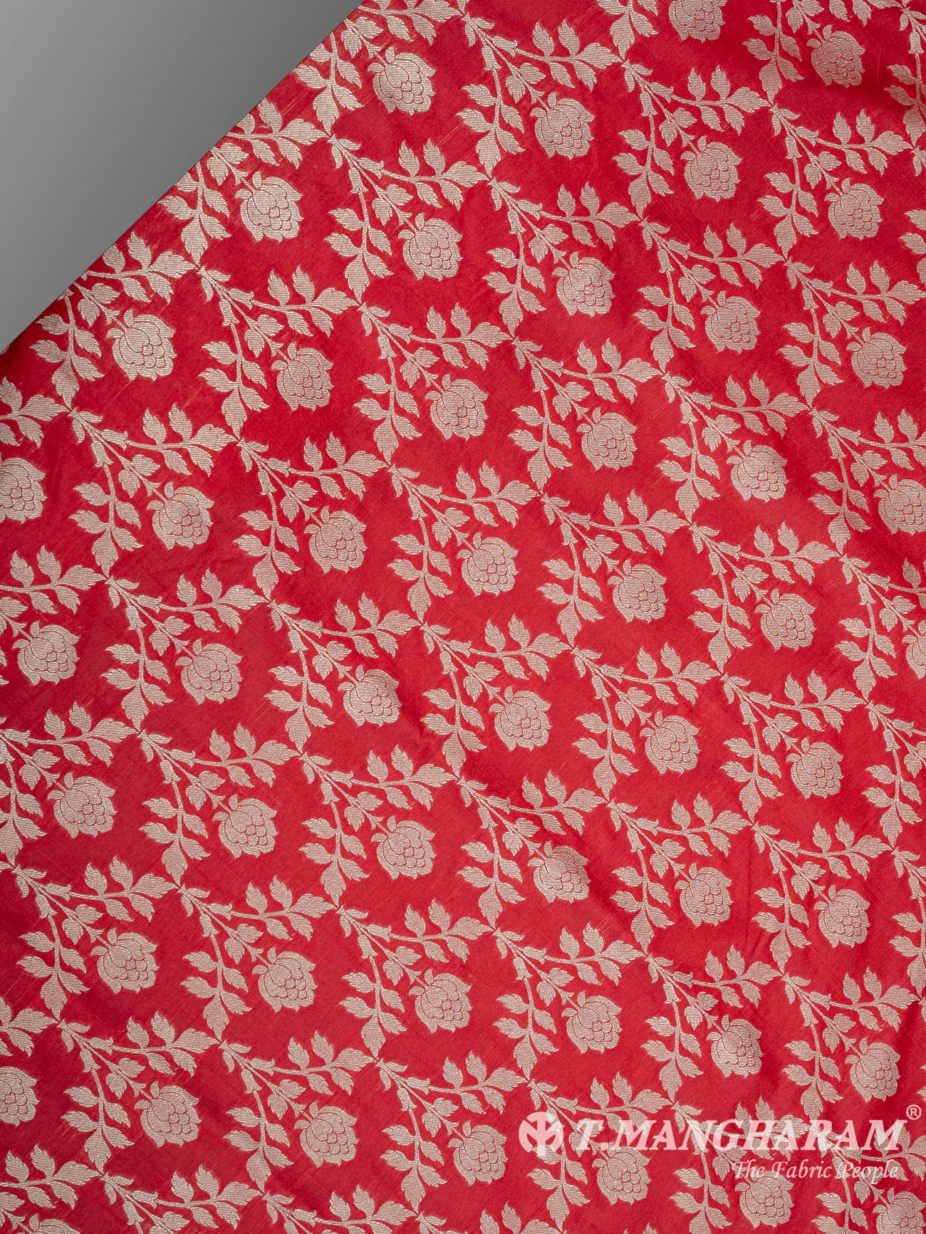 Red Banaras Fabric - EC9436 view-2