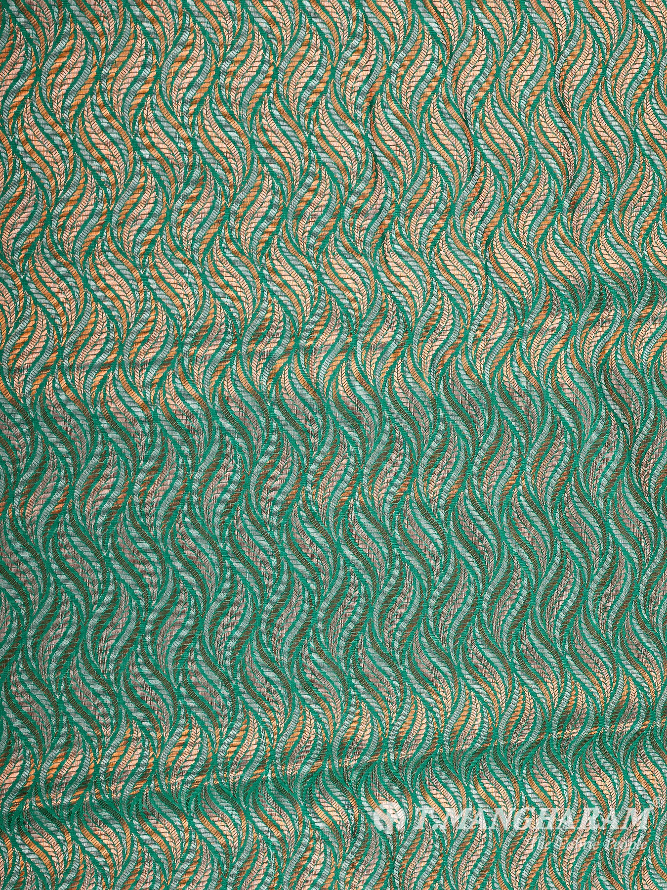 Multicolor Semi Banaras Fabric - EB6719 view-3