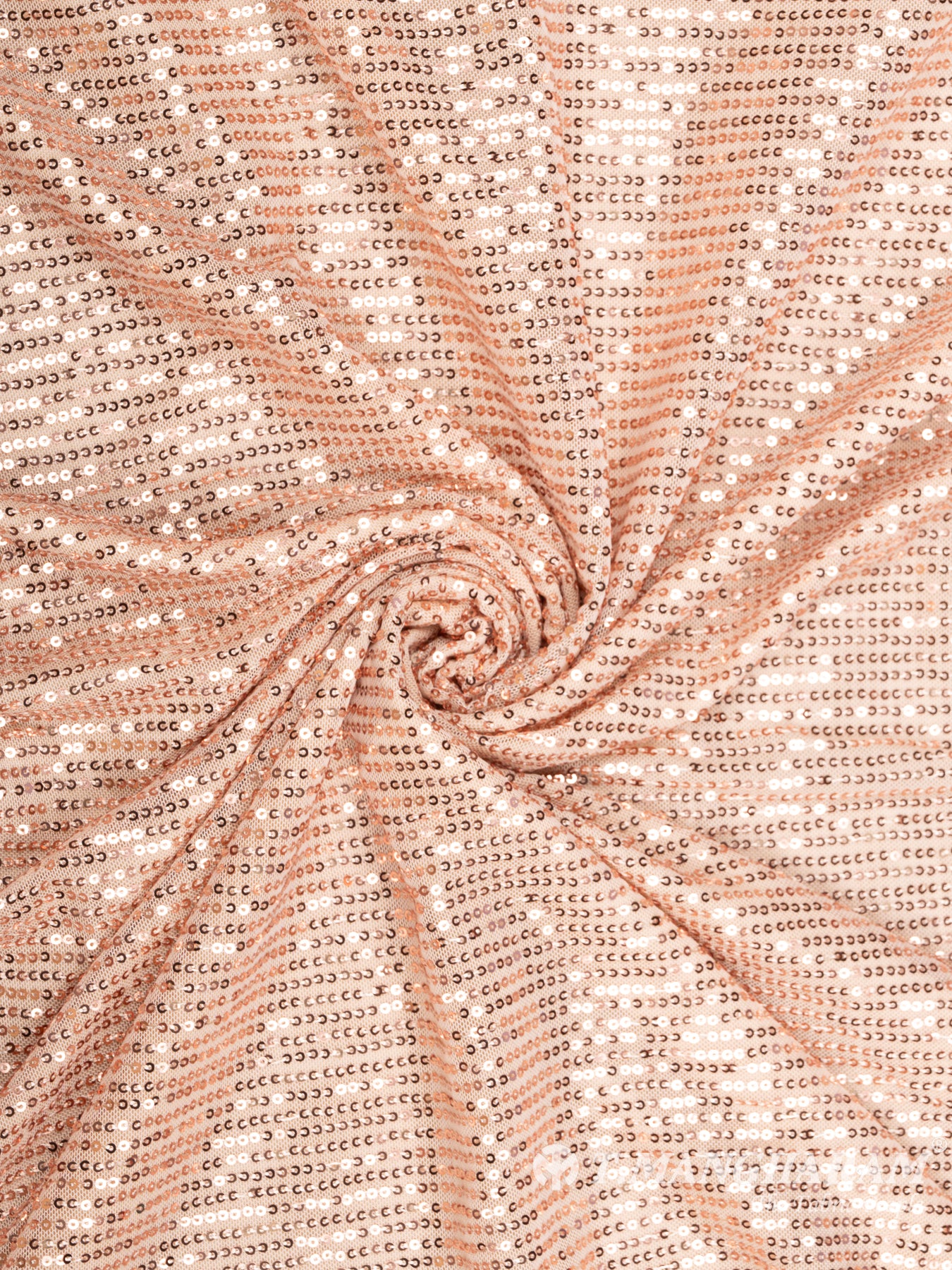 Rose Gold Fancy Net Fabric - EC8589 view-1