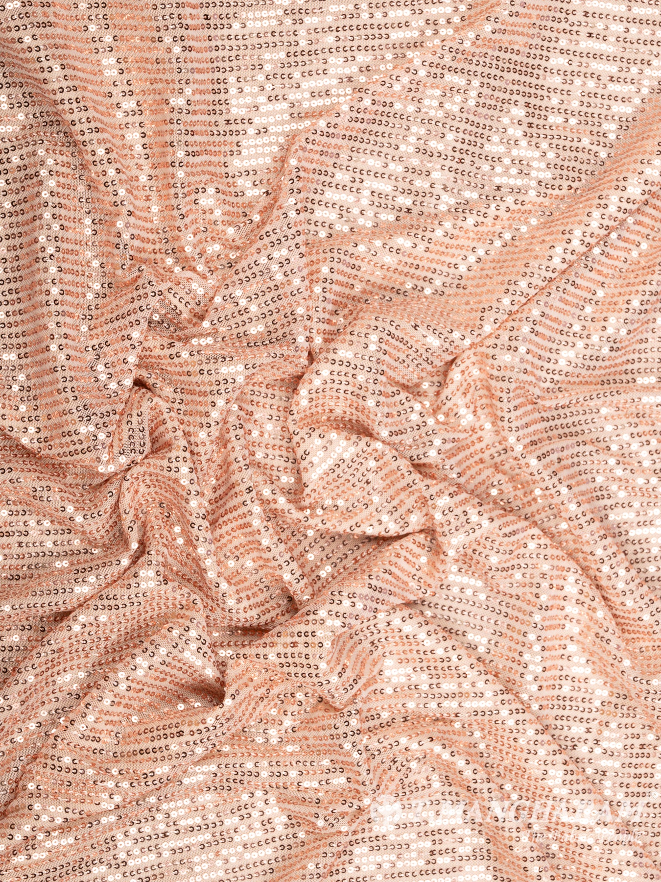 Rose Gold Fancy Net Fabric - EC8589 view-4