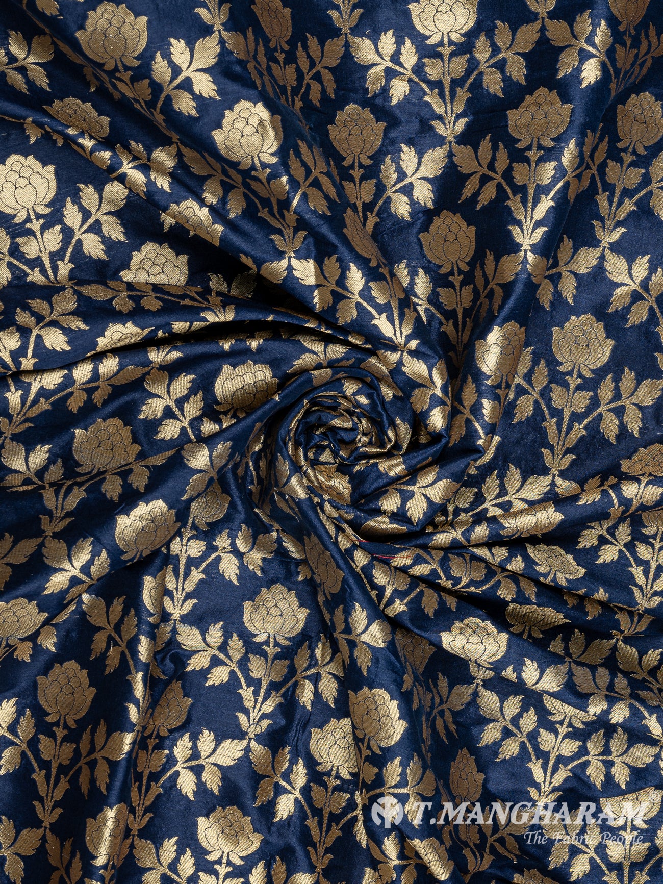Blue Banaras Fabric - EC9438 view-1