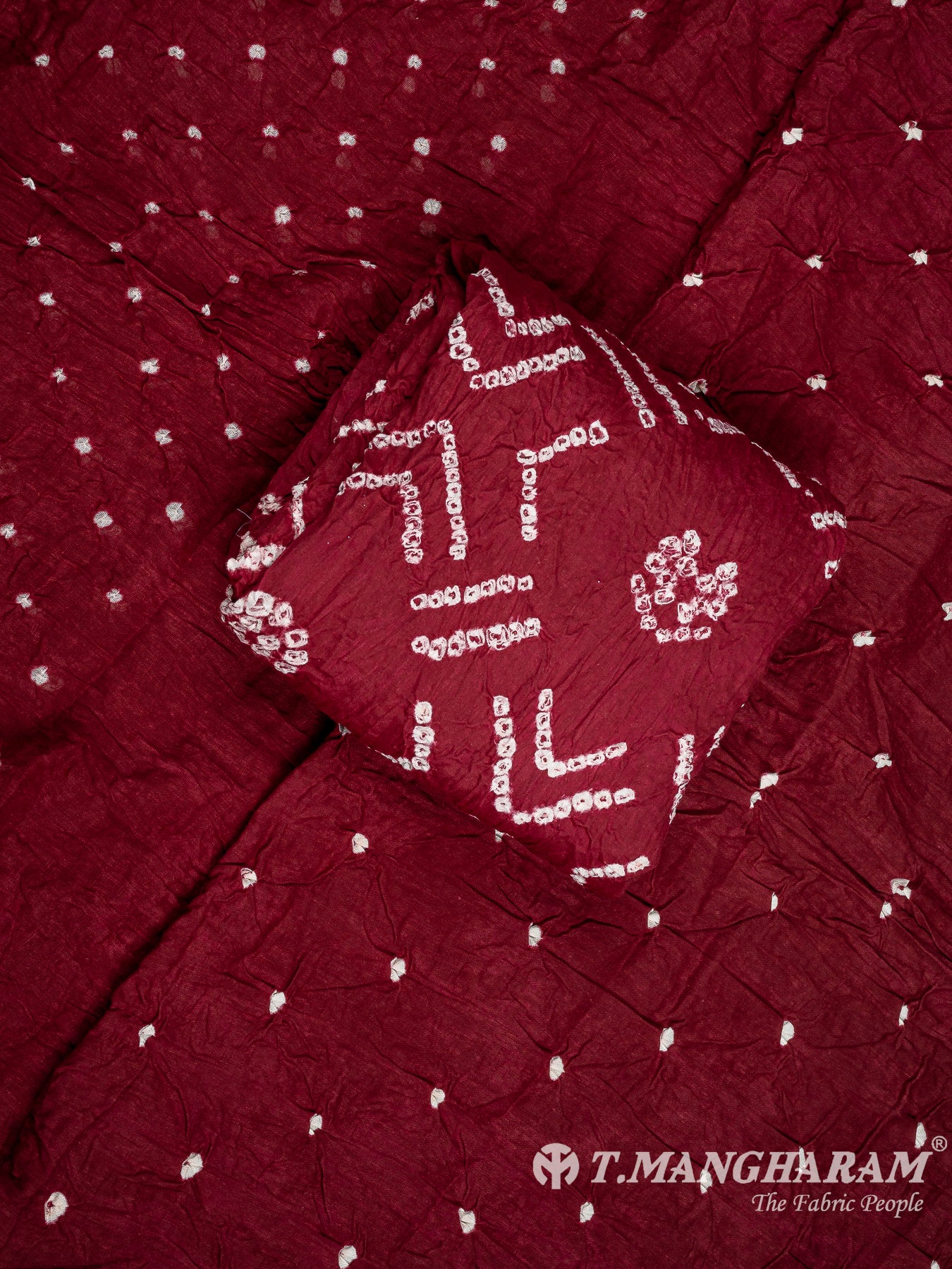 Maroon Cotton Chudidhar Fabric Set - EG1800 view-1