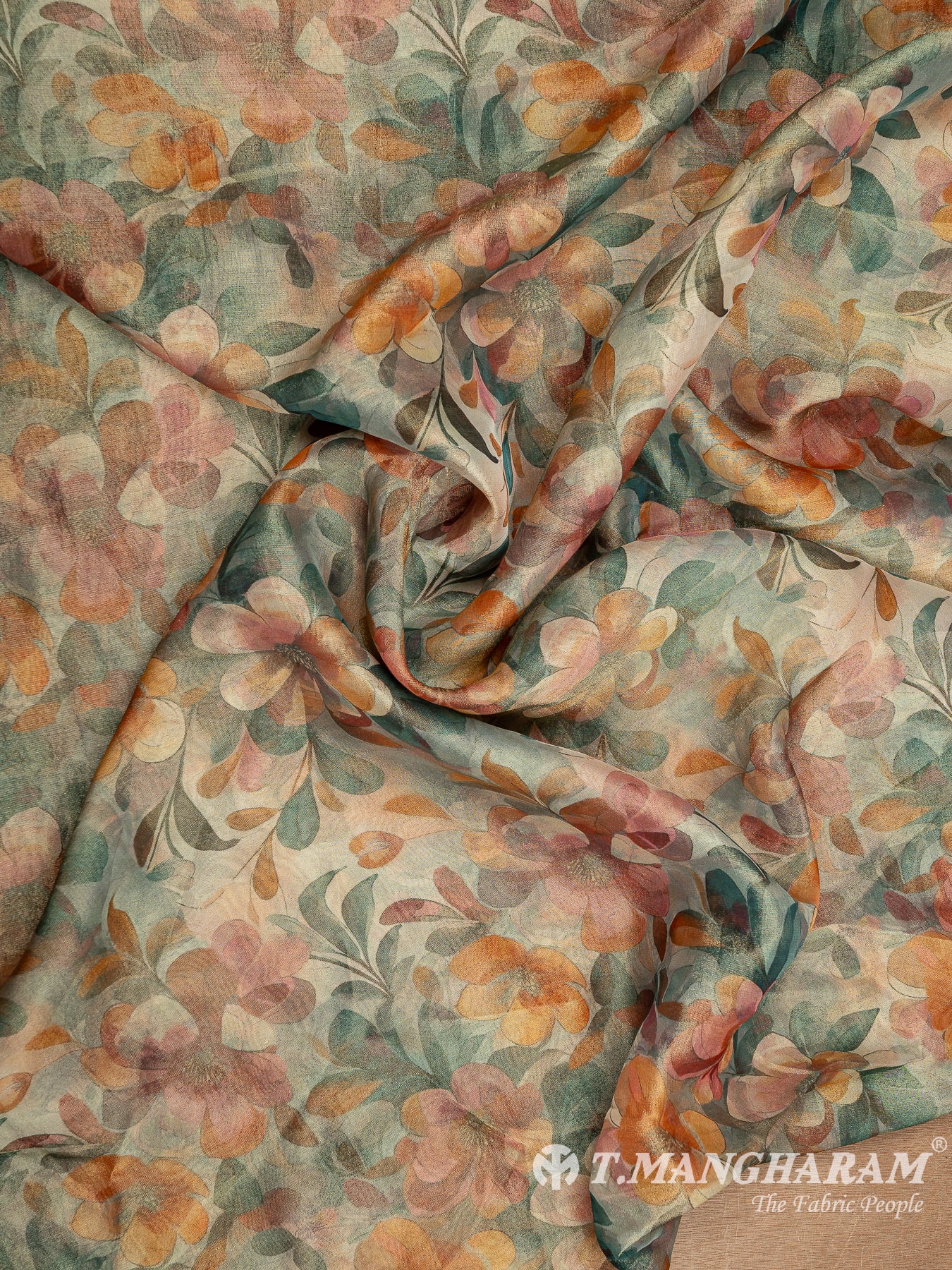Multicolor Organza Tissue Fabric - EC8309 view-4