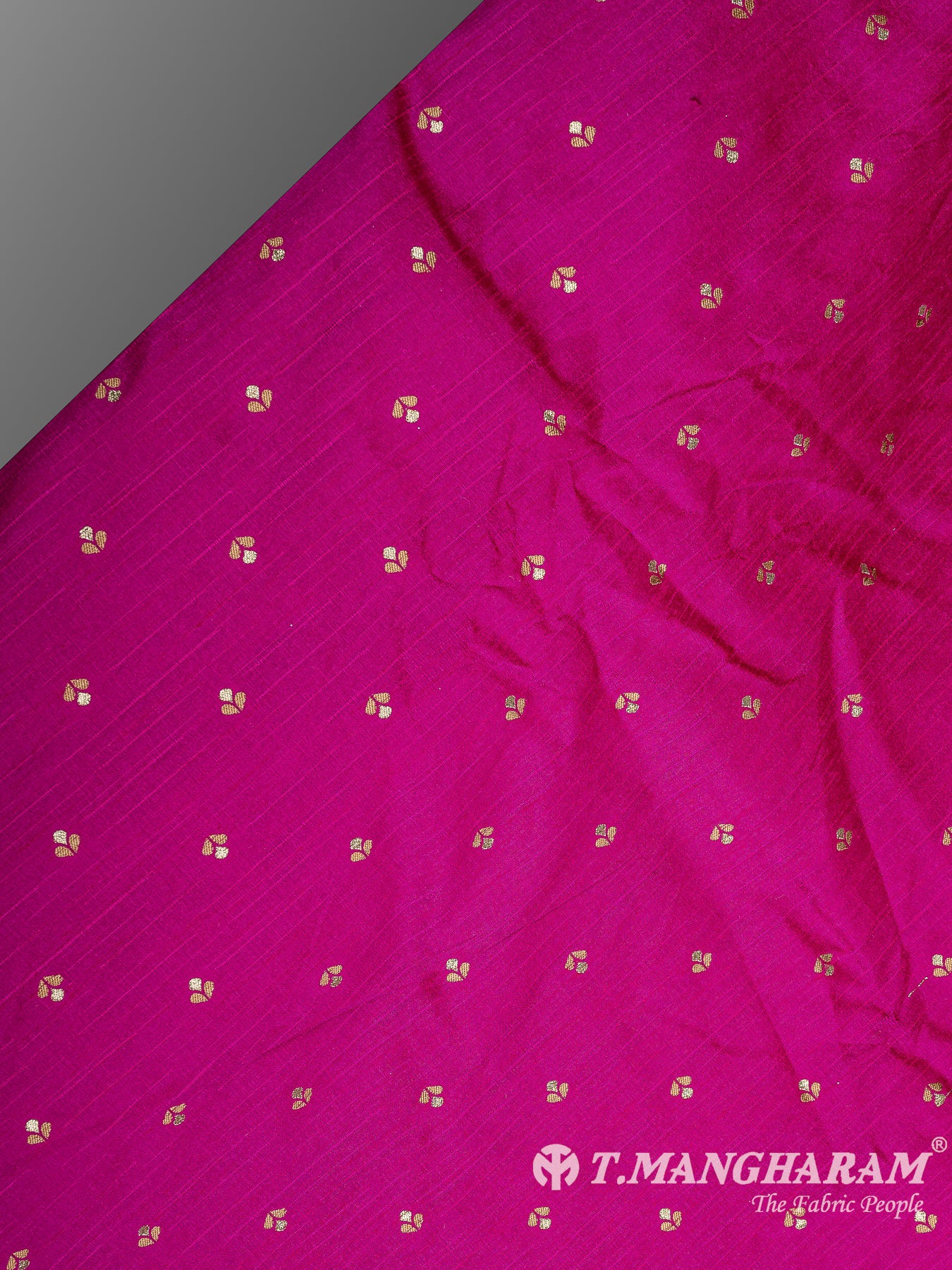 Pink Semi Banaras Fabric - EC10135 view-2