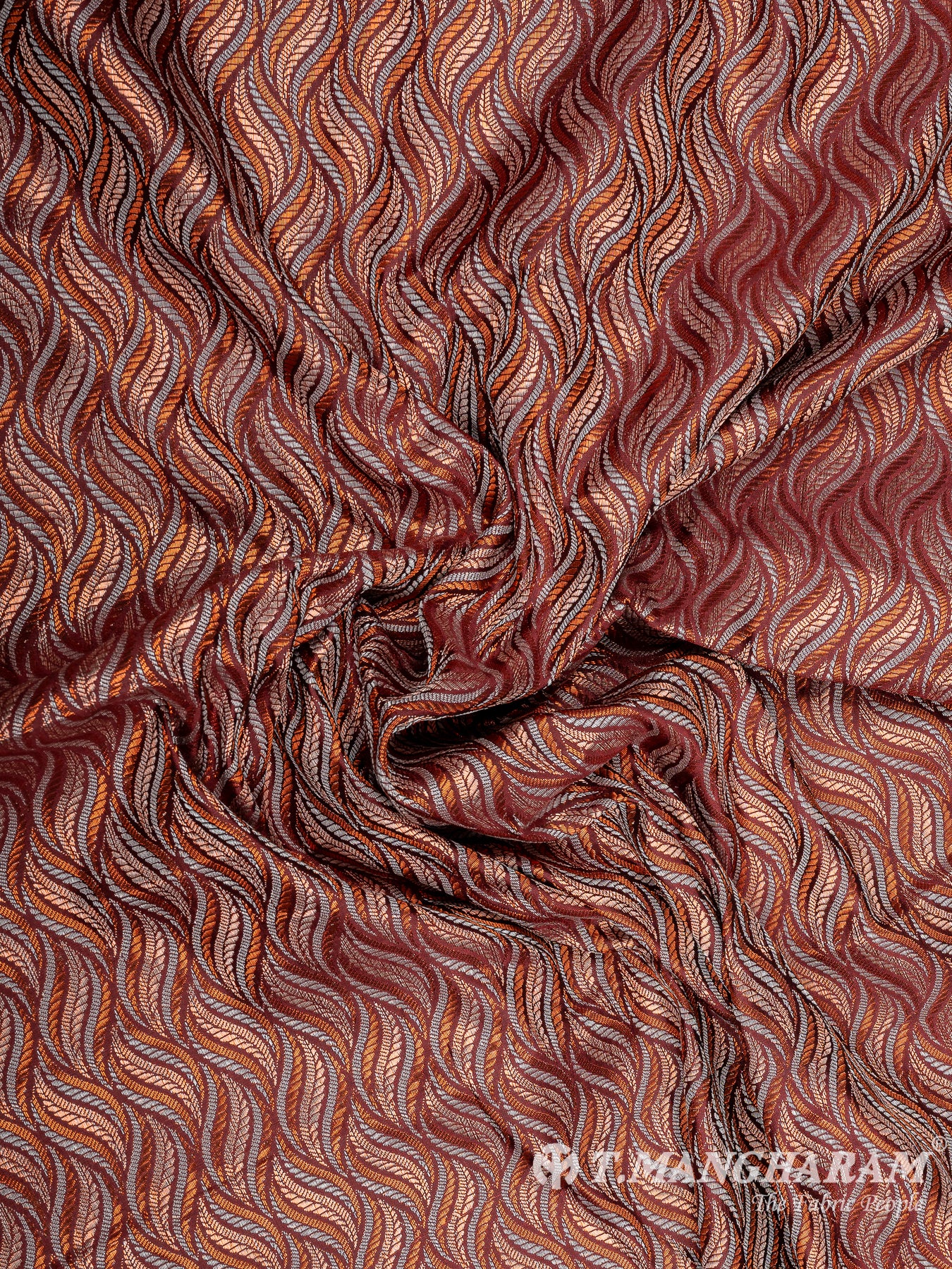 Multicolor Semi Banaras Fabric - EB6700 view-4
