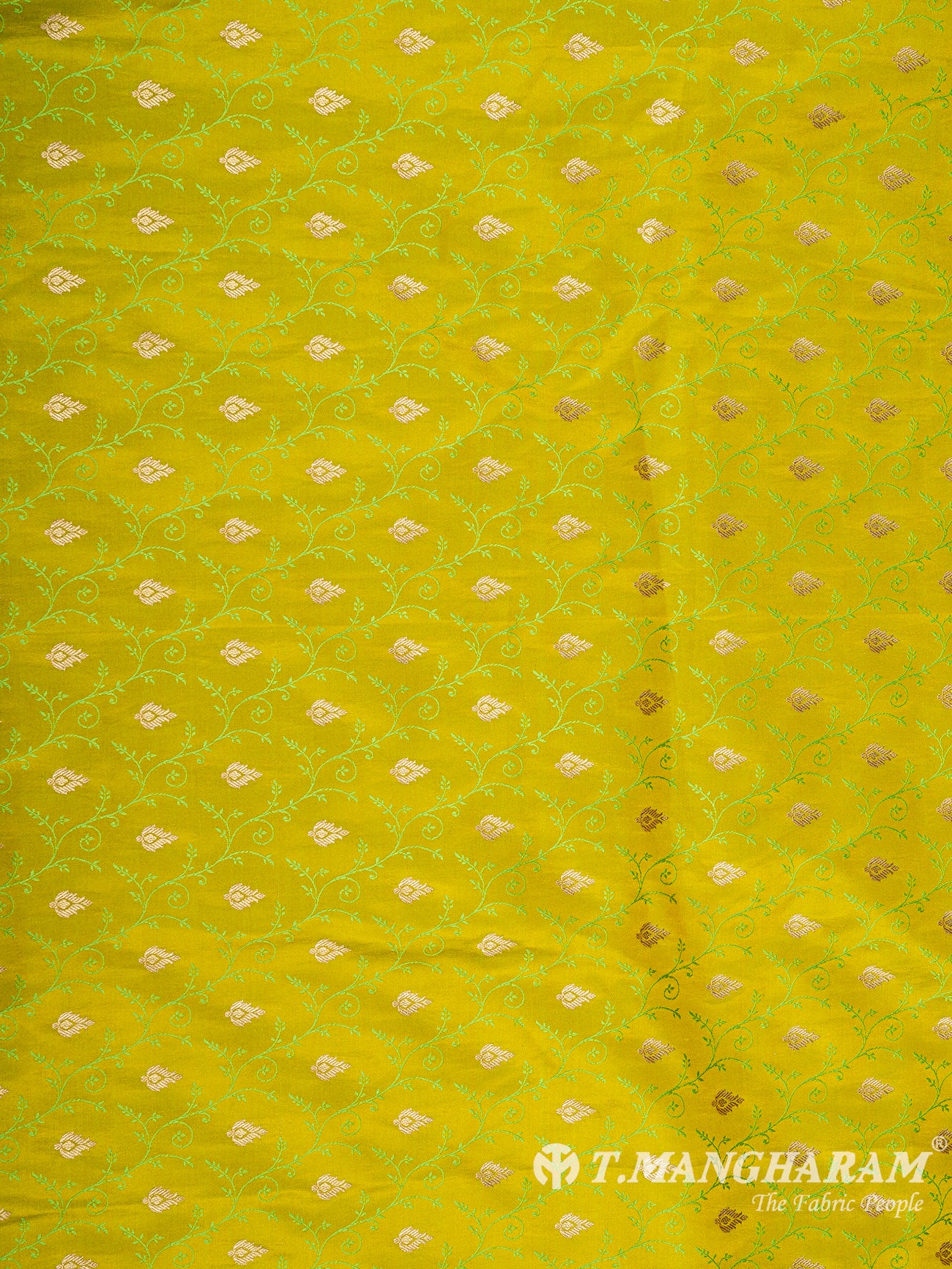 Green Banaras Fabric - EC9450 view-3