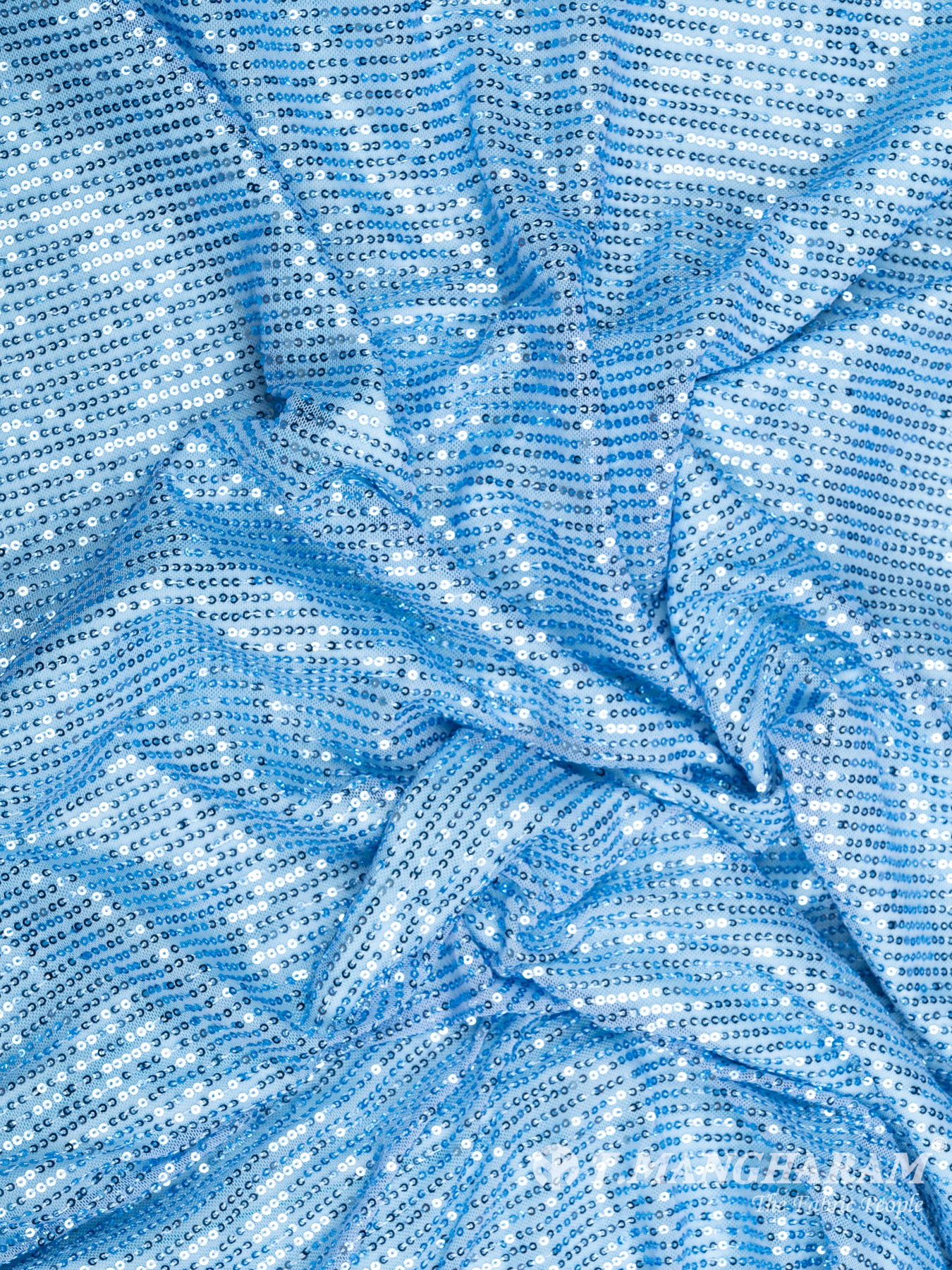 Blue Fancy Net Fabric - EC8579 view-4