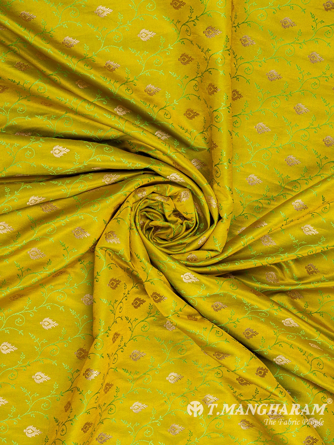 Green Banaras Fabric - EC9450 view-1
