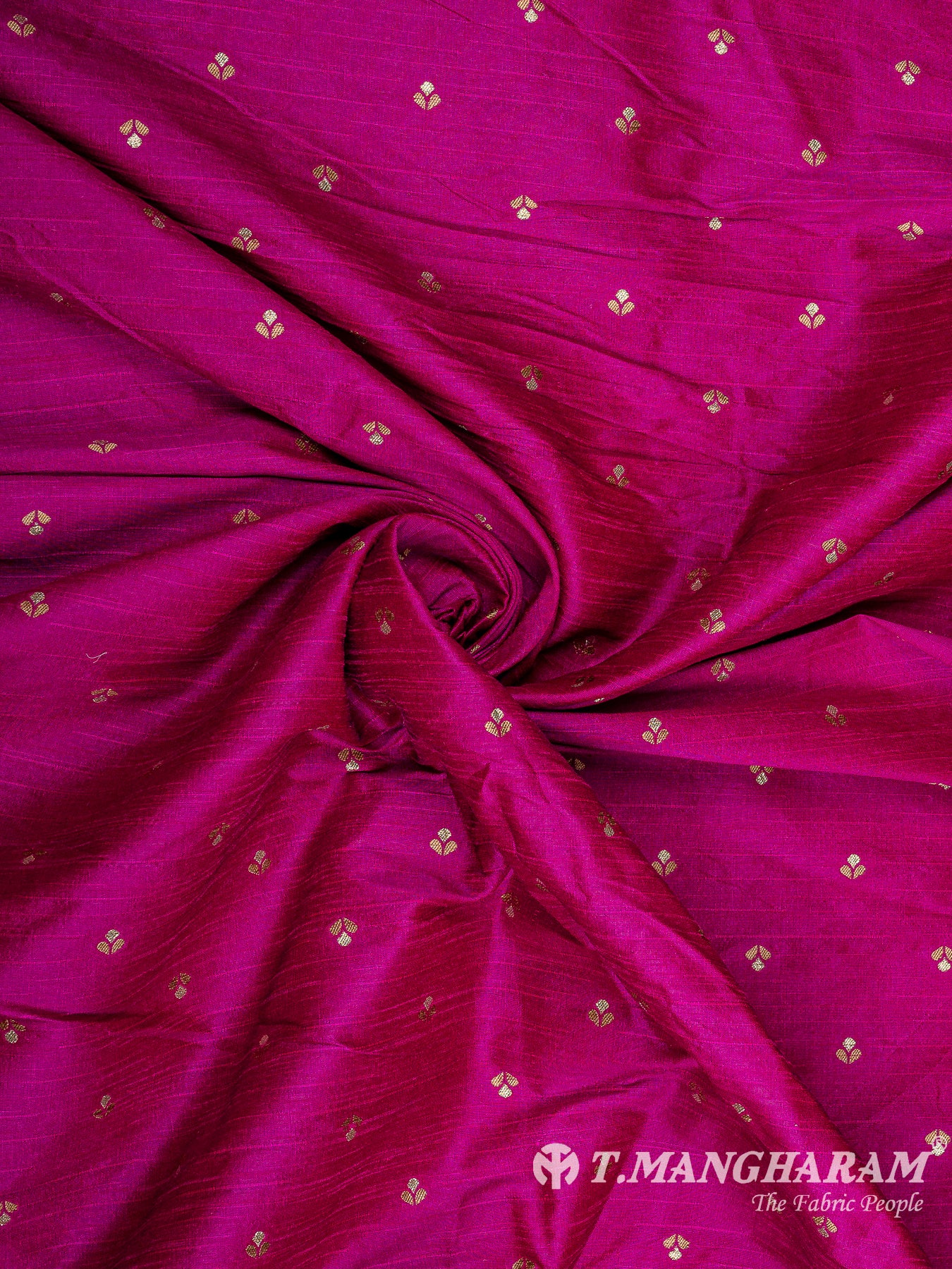 Pink Semi Banaras Fabric - EC10135 view-1