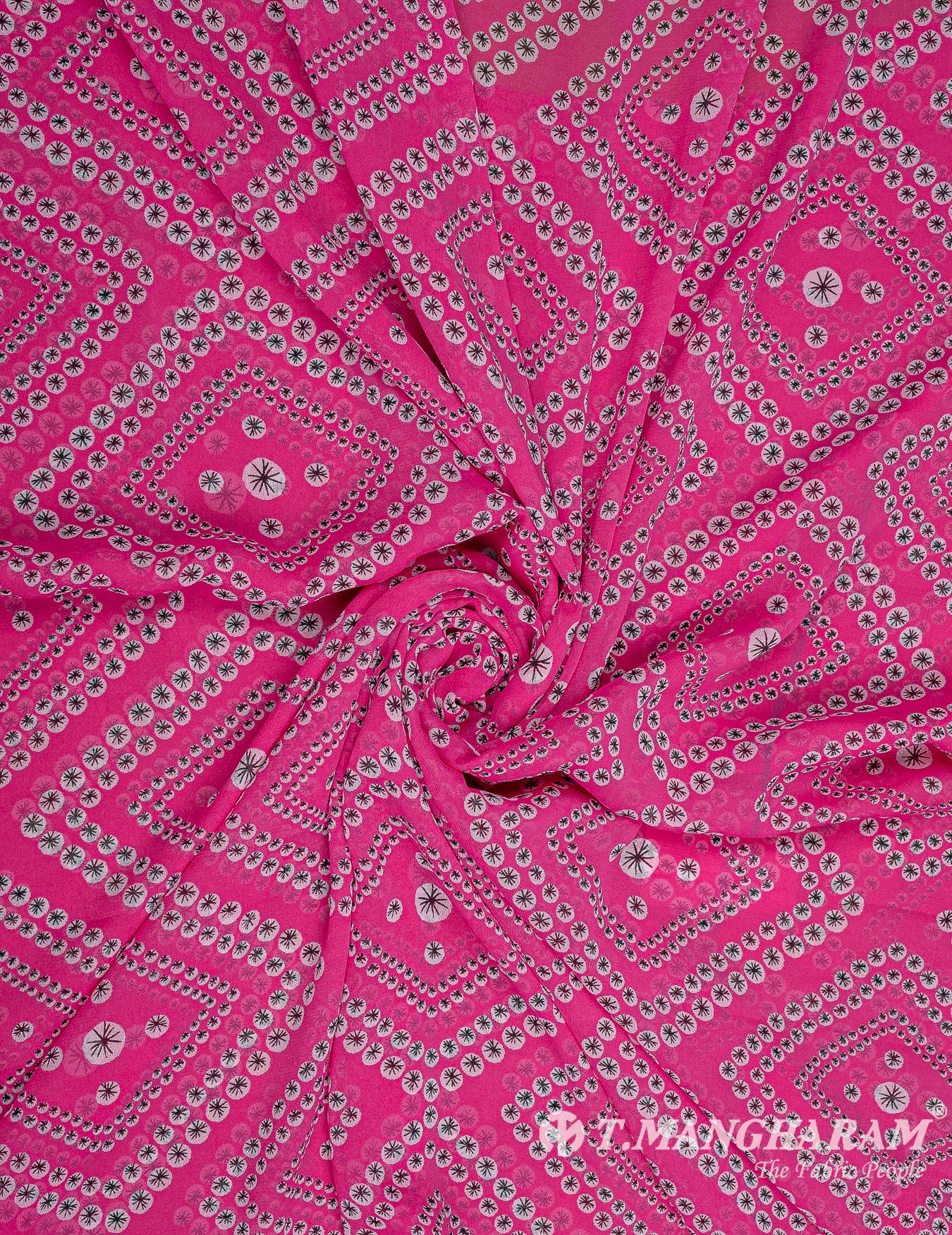 Multicolor Georgette Fabric - EC9795 view-1