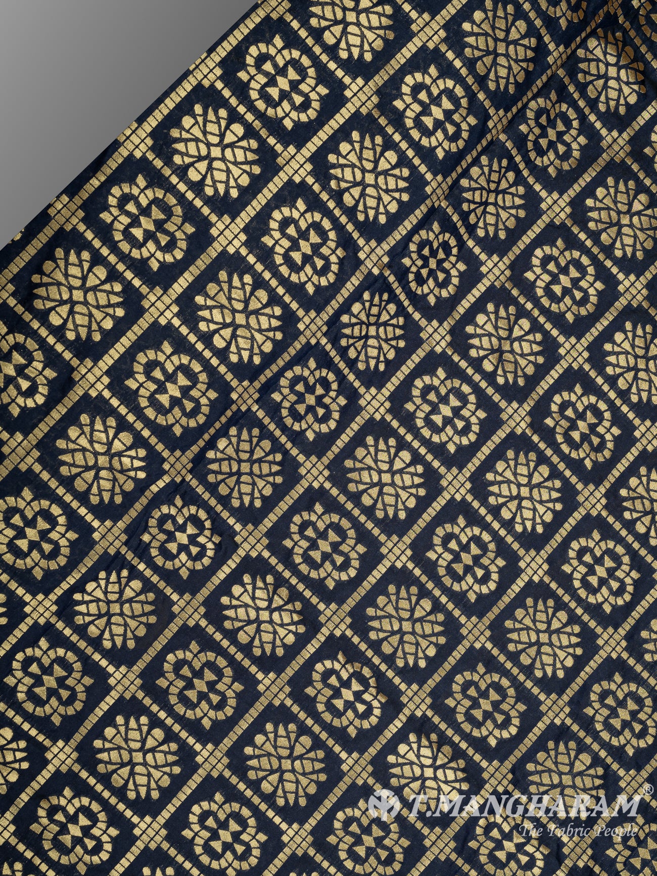 Black Banaras Fabric - EC9465 view-2