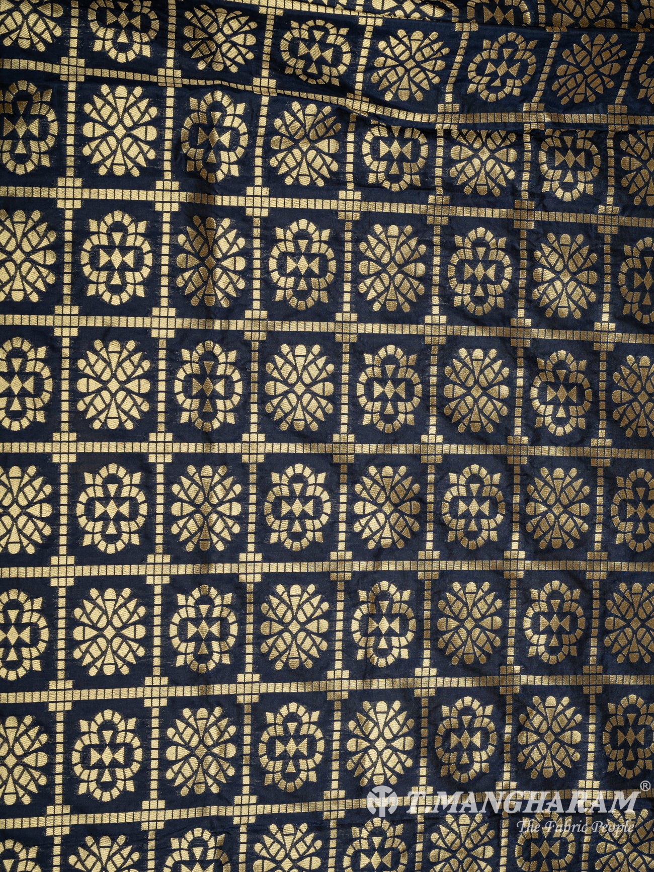 Black Banaras Fabric - EC9465 view-3