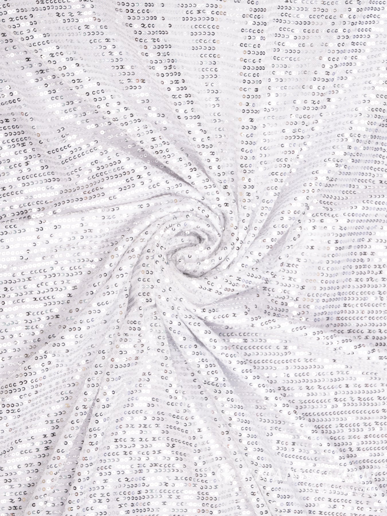 White Fancy Net Fabric - EC8583 view-1