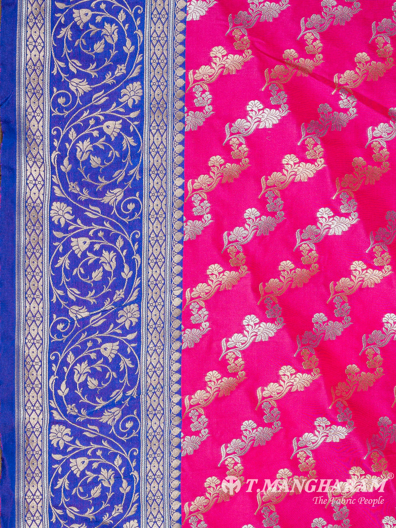 Pink Banaras Fabric - EB6575 view-4