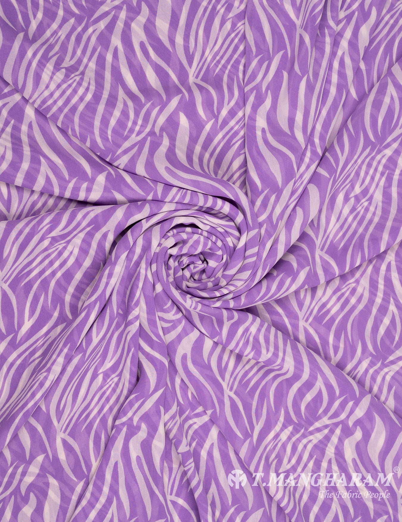 Purple Georgette Fabric - EB7099 view-1