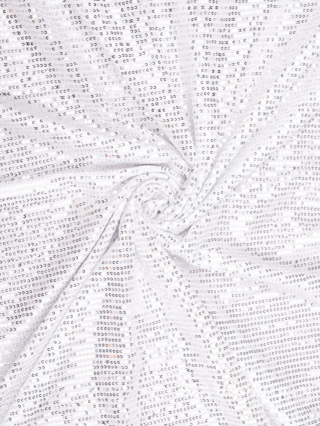 White Fancy Net Fabric - EC8580 view-1
