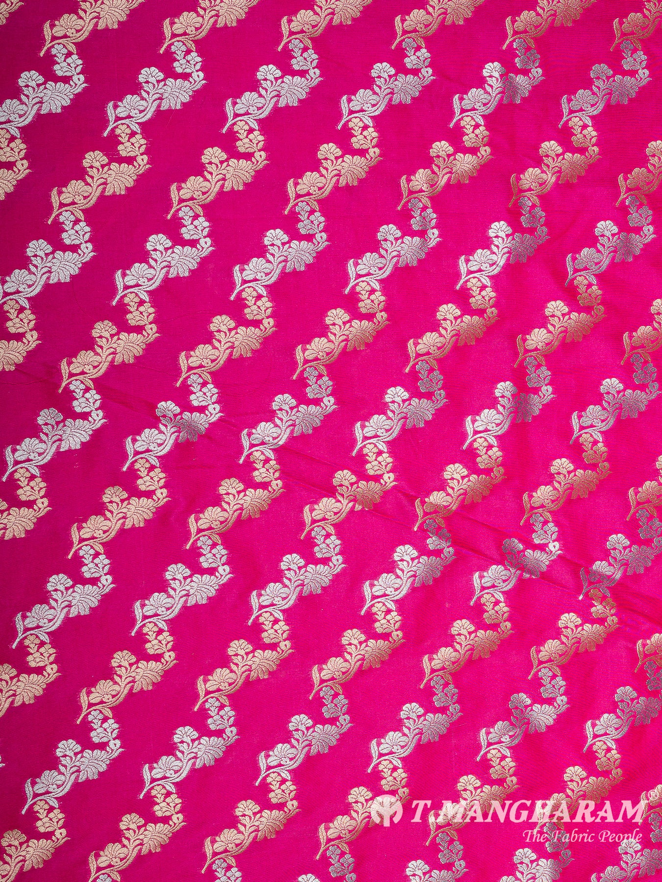 Pink Banaras Fabric - EB6575 view-5