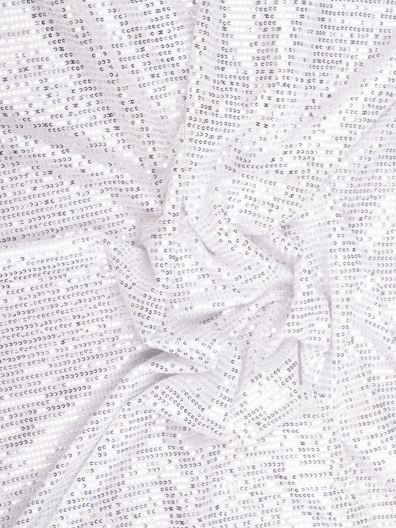 White Fancy Net Fabric - EC8580 view-4