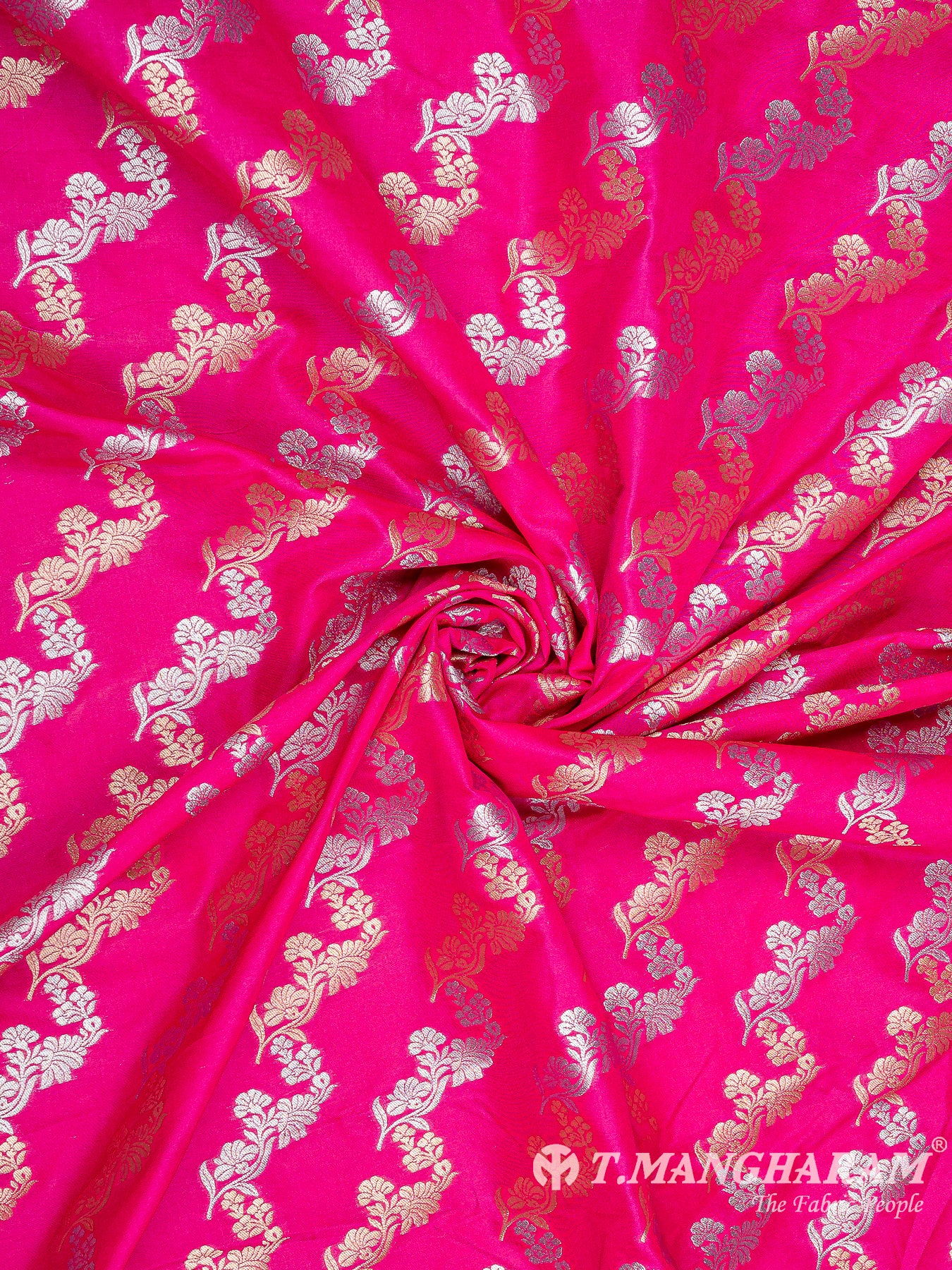 Pink Banaras Fabric - EB6575 view-1