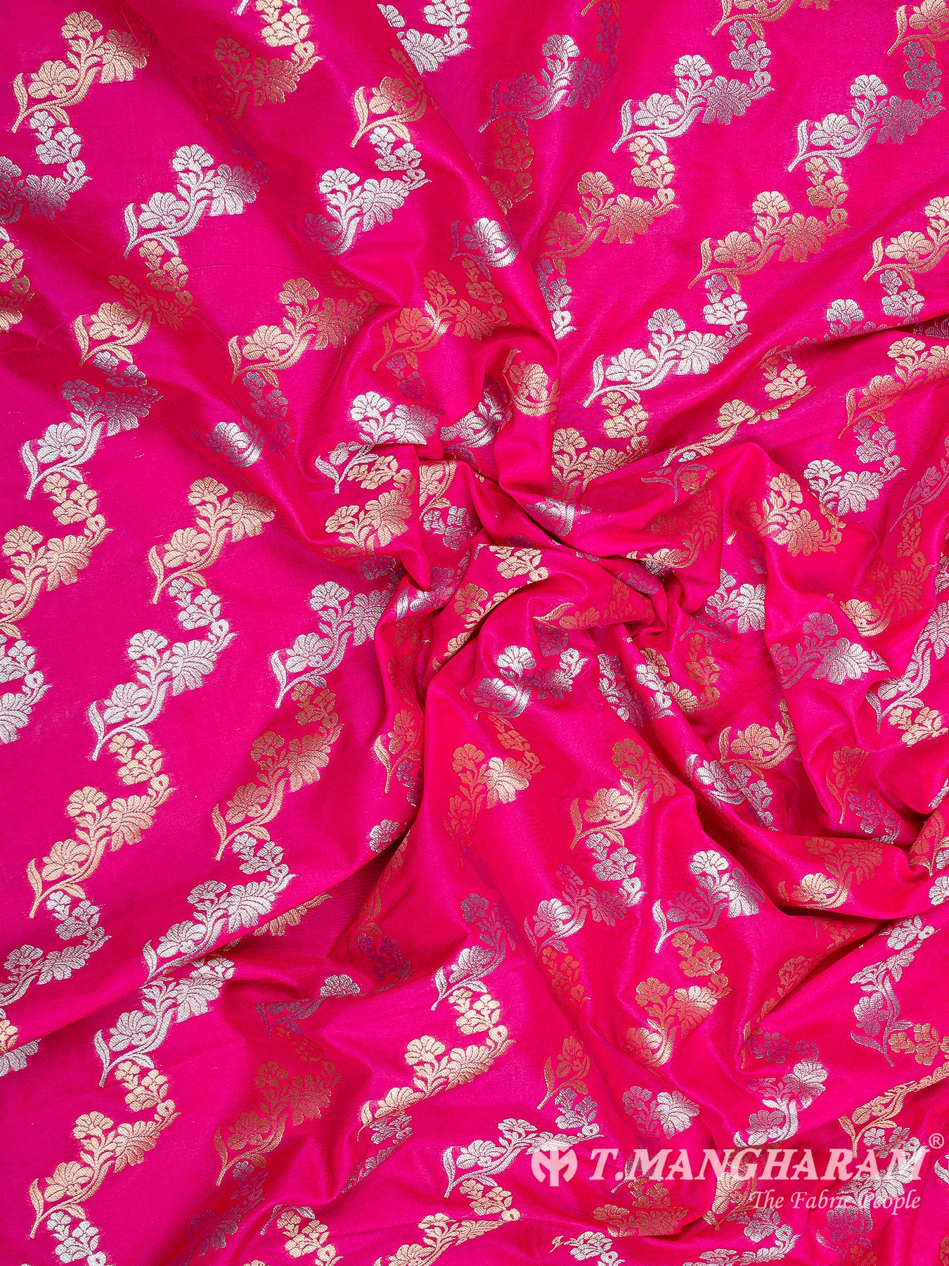 Pink Banaras Fabric - EB6575 view-3