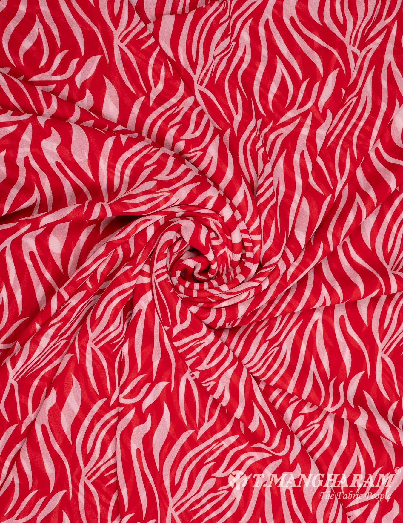Red Georgette Fabric - EB7098 view-1