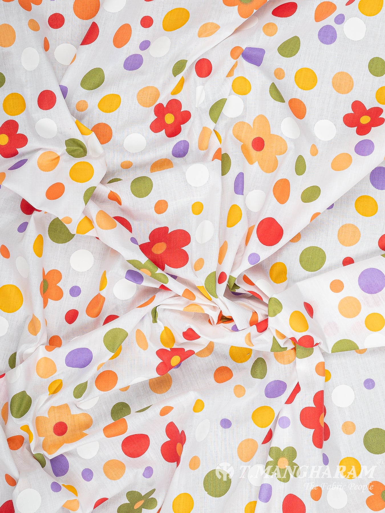 White Cotton Fabric - EB7898