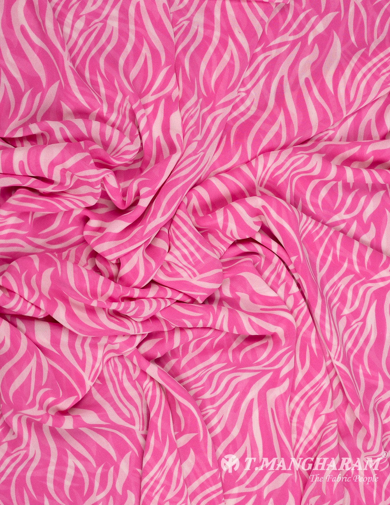 Pink Georgette Fabric - EB7096 view-4