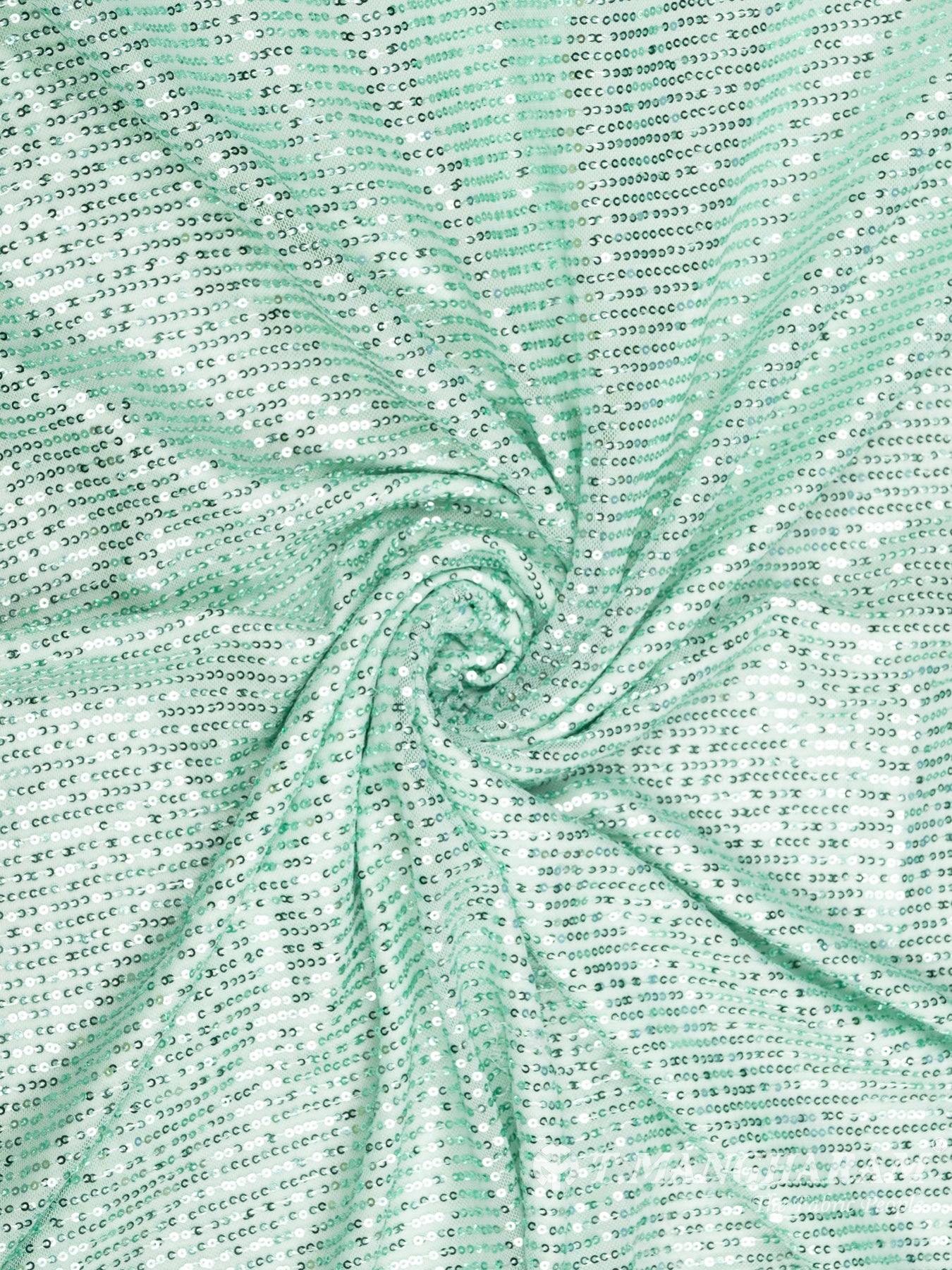 Green Fancy Net Fabric - EC8585 view-1