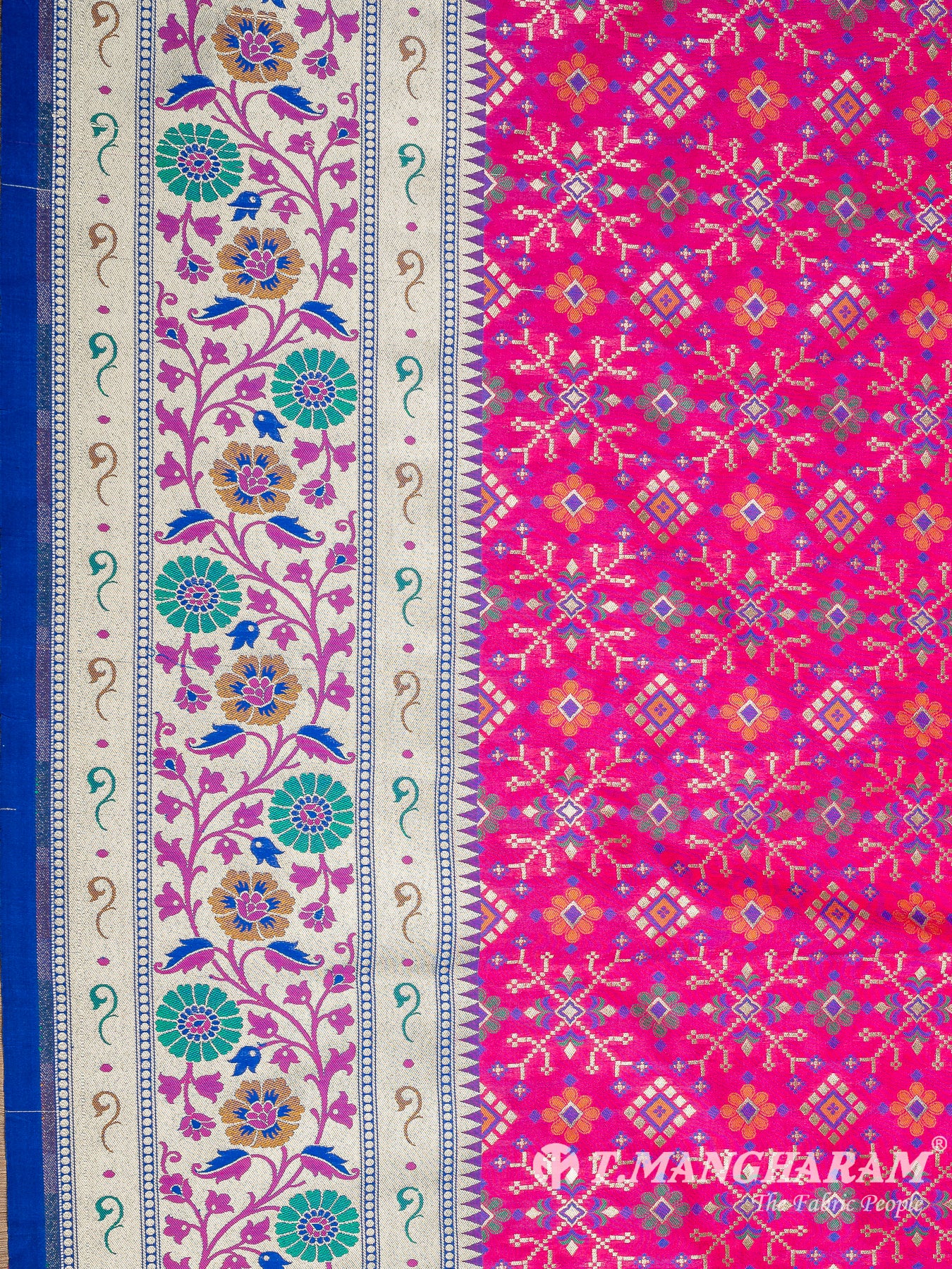 Pink Banaras Fabric - EB6590 view-3