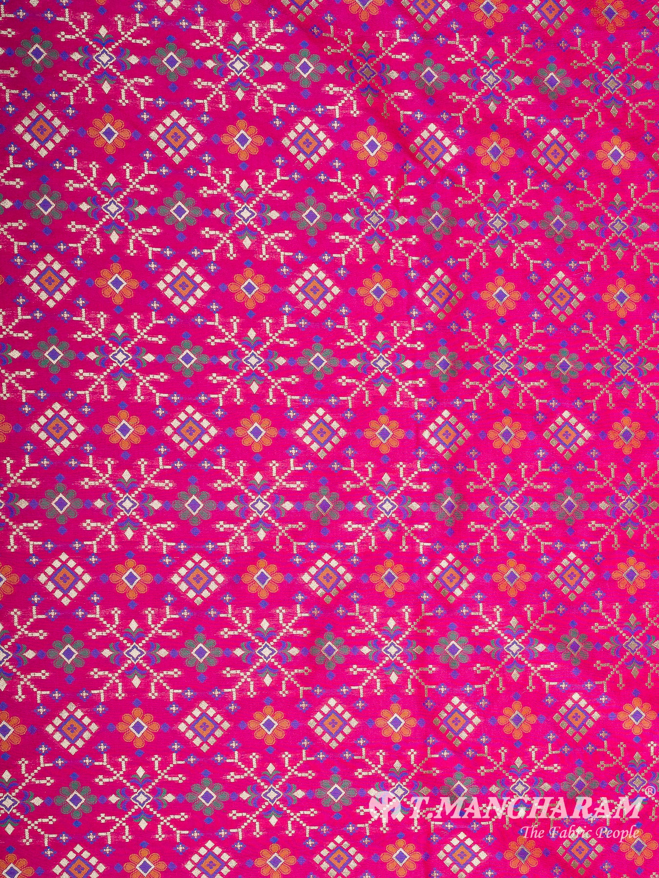 Pink Banaras Fabric - EB6590 view-4