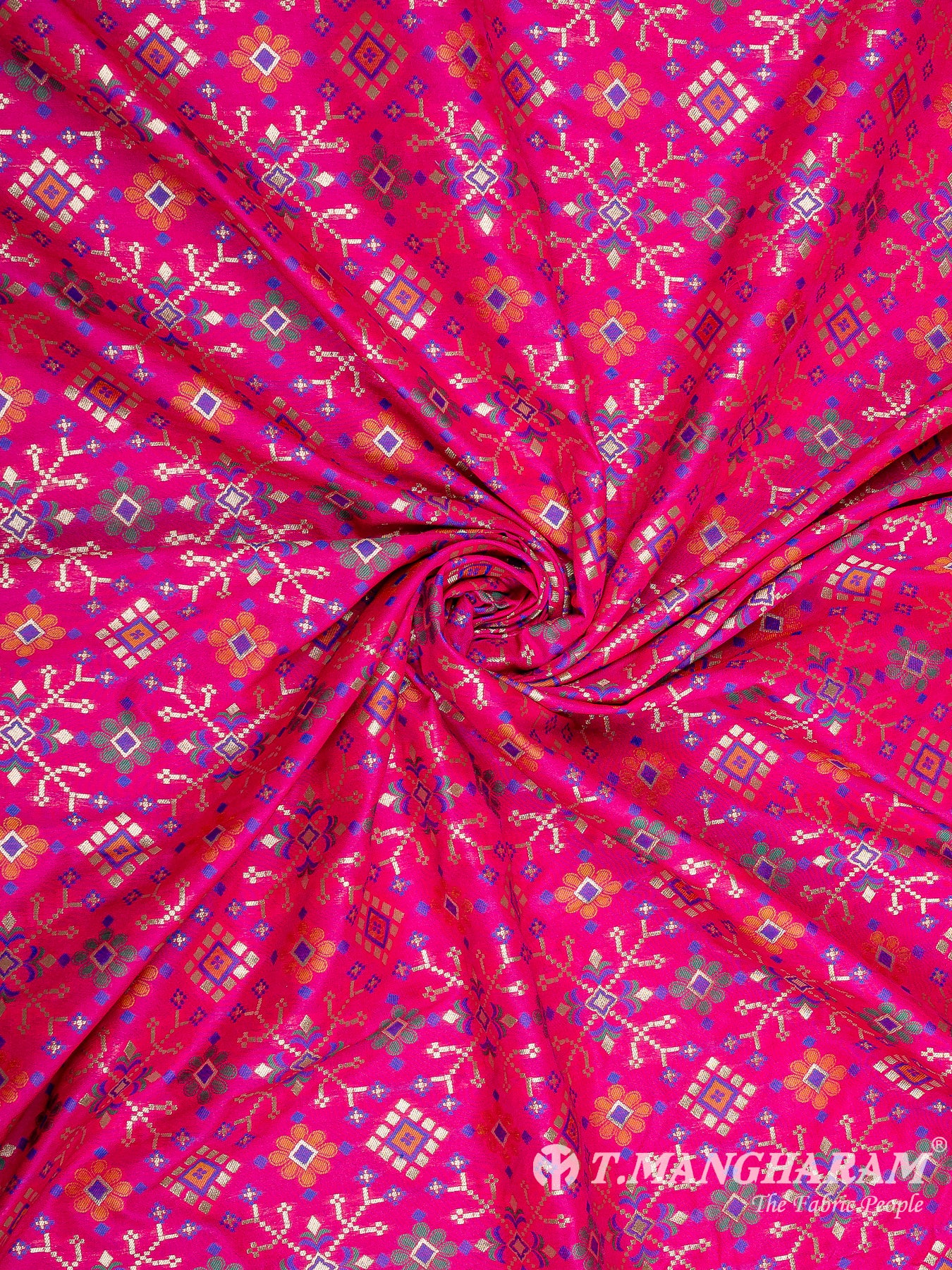 Pink Banaras Fabric - EB6590 view-1