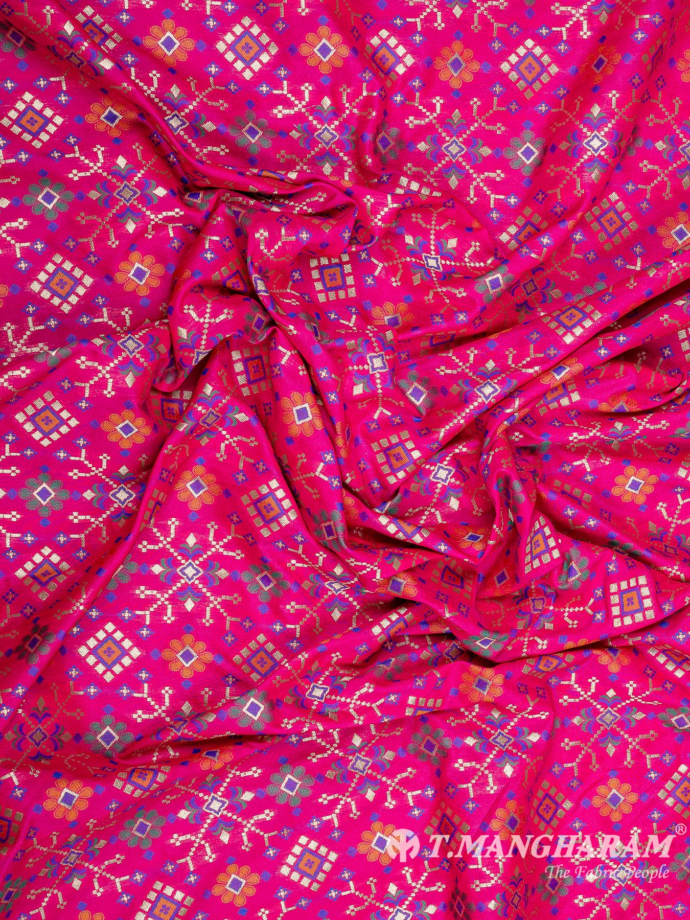 Pink Banaras Fabric - EB6590 view-5