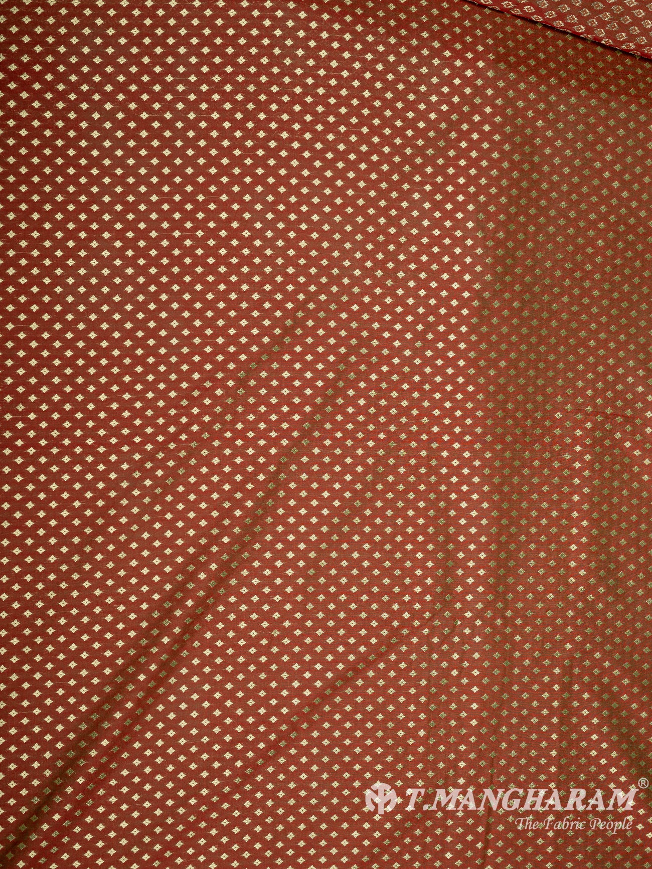 Brown Banaras Fabric - EC9523 view-3