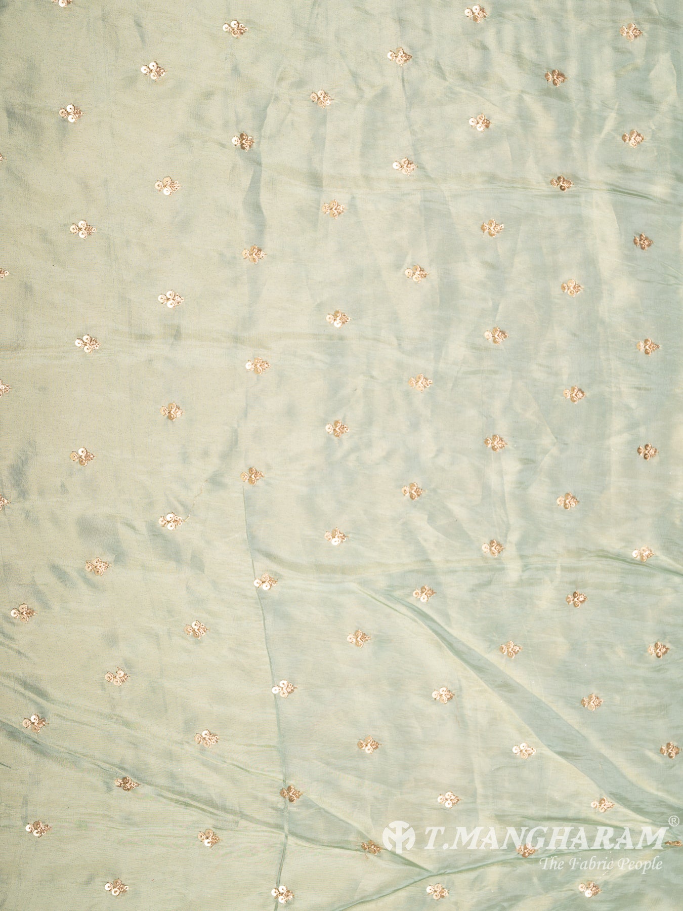 Multicolor Semi Banaras Fabric - EB6505 view-4