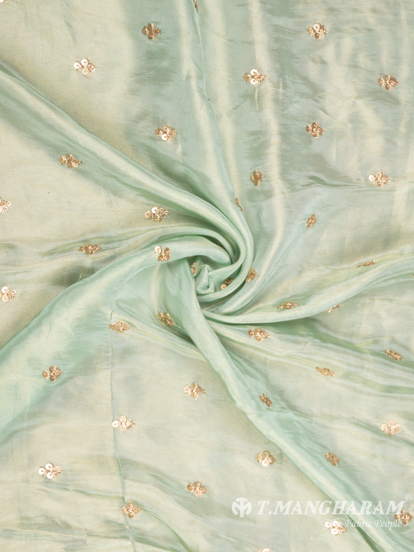 Multicolor Semi Banaras Fabric - EB6505 view-3