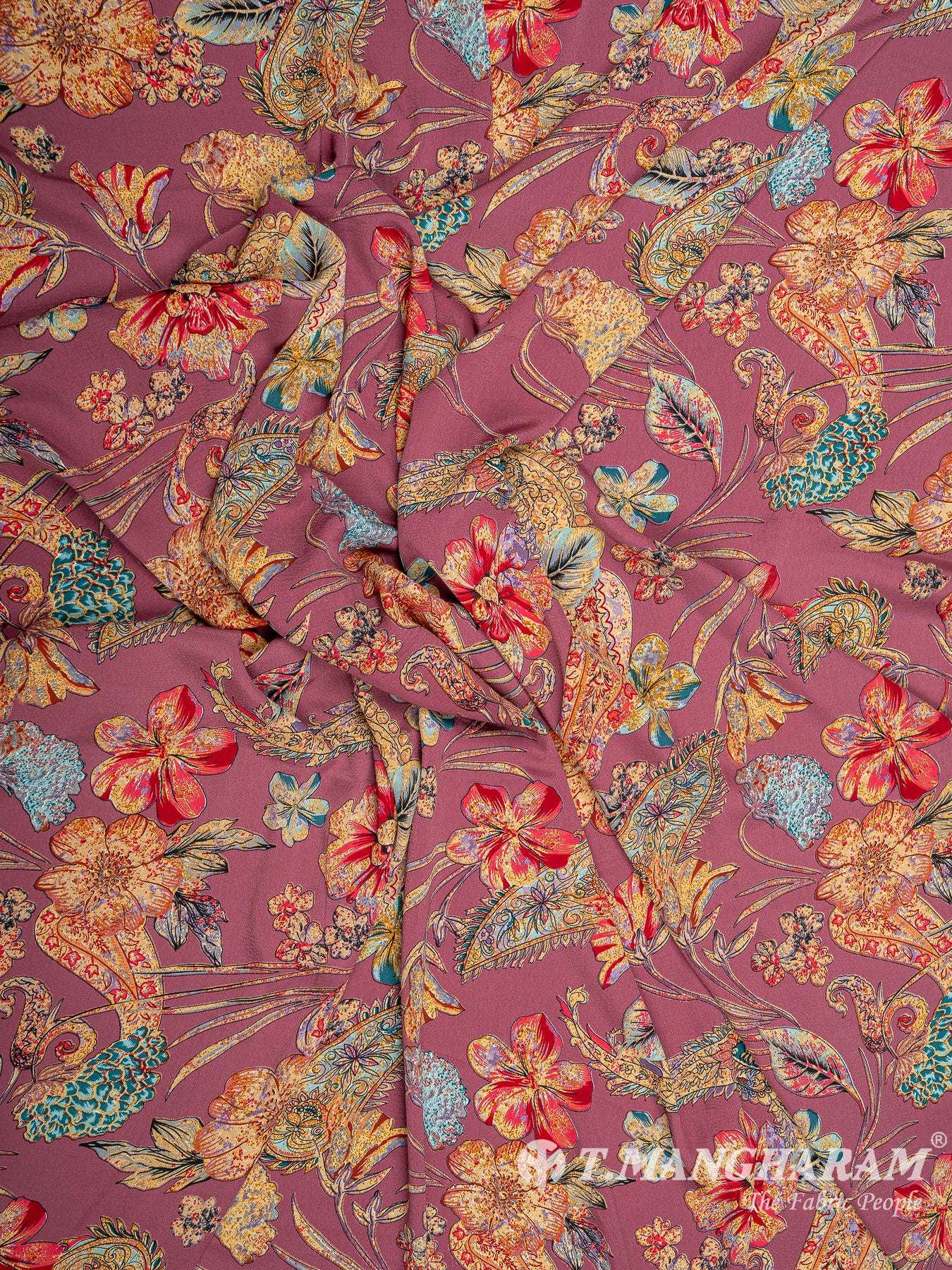 Multicolor Crepe Fabric - EC8015 view-4